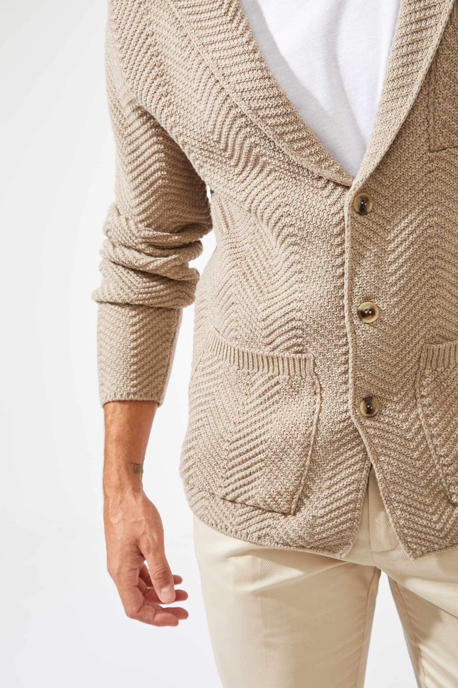 Slim Fit Triko Ceket