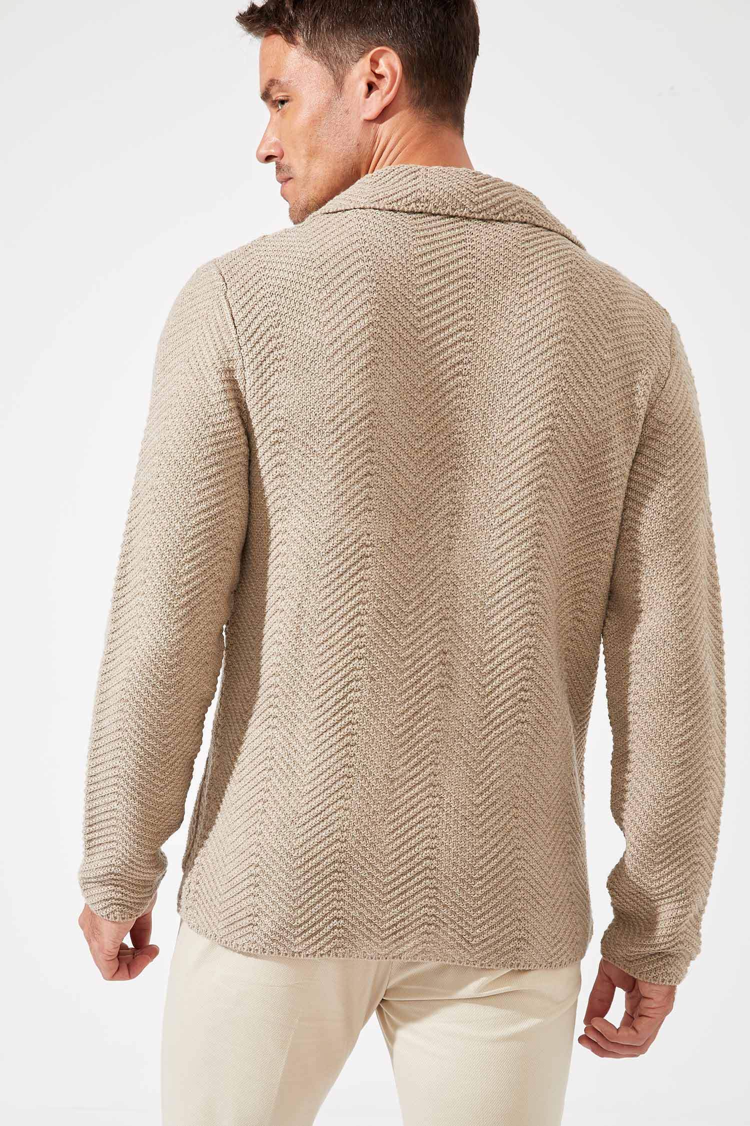 Slim Fit Triko Ceket