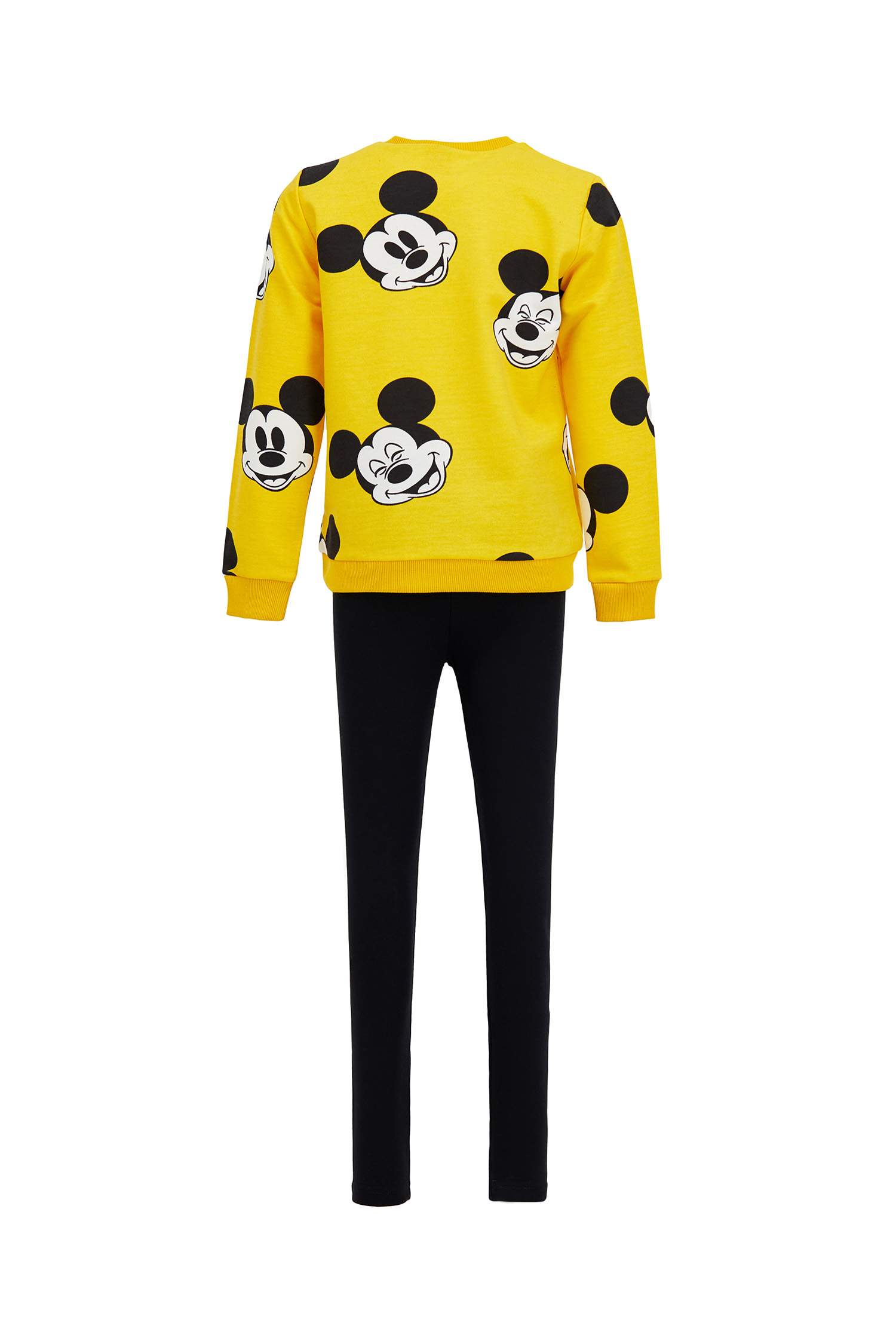 Kız Çocuk Mickey Mouse Lisanslı Eşofman ve Sweatshirt Takım