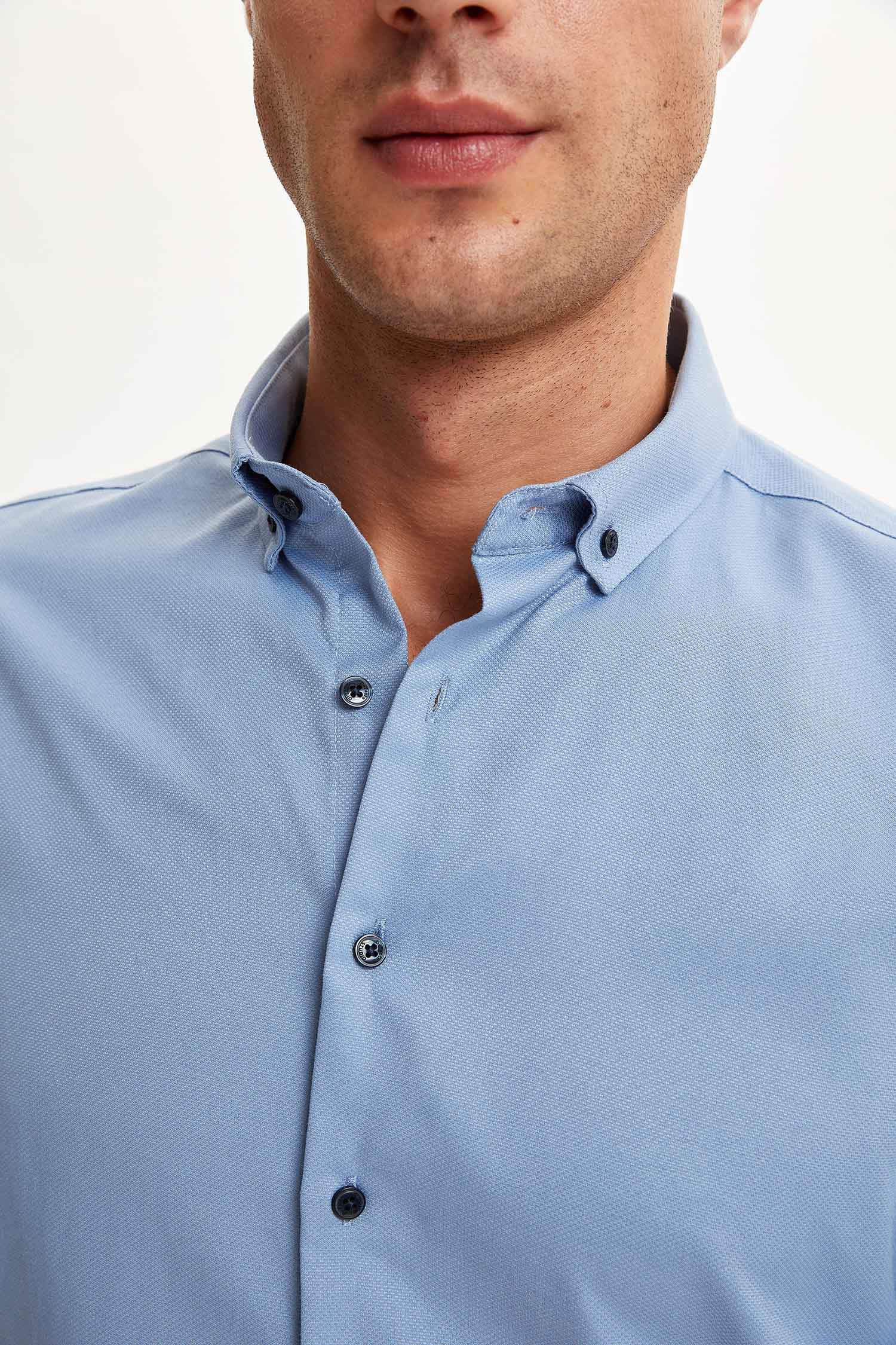 Modern Fit Klasik Uzun Kollu Gömlek