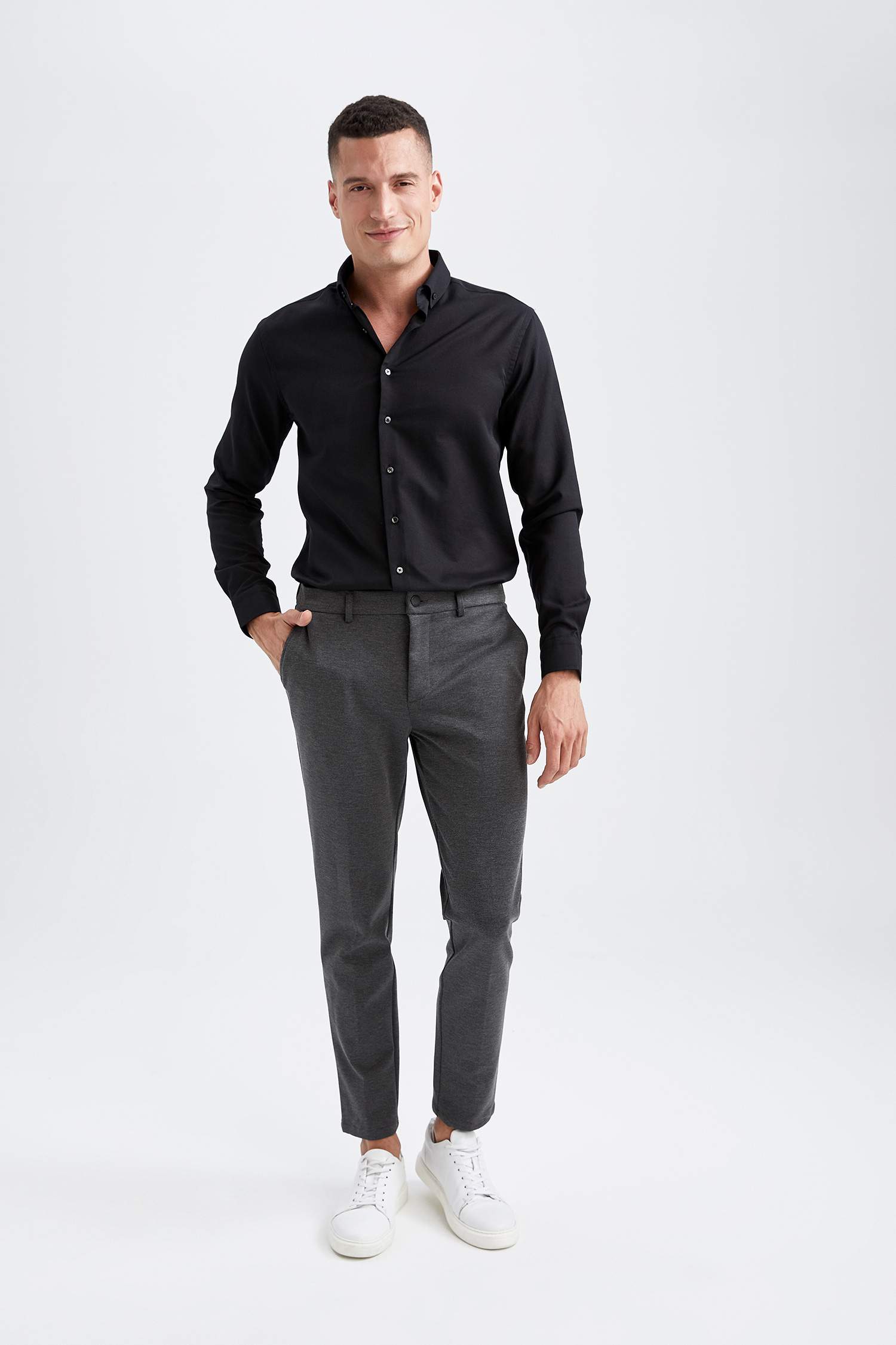 Modern Fit Klasik Uzun Kollu Gömlek