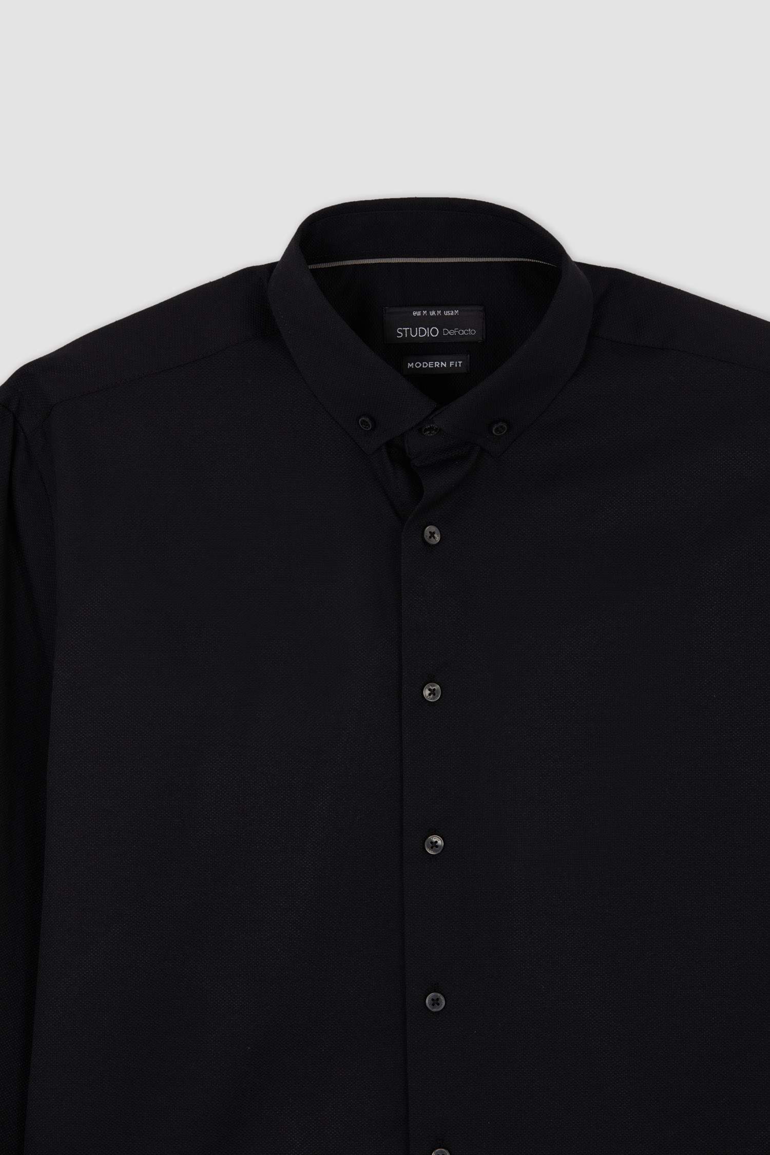 Modern Fit Klasik Uzun Kollu Gömlek
