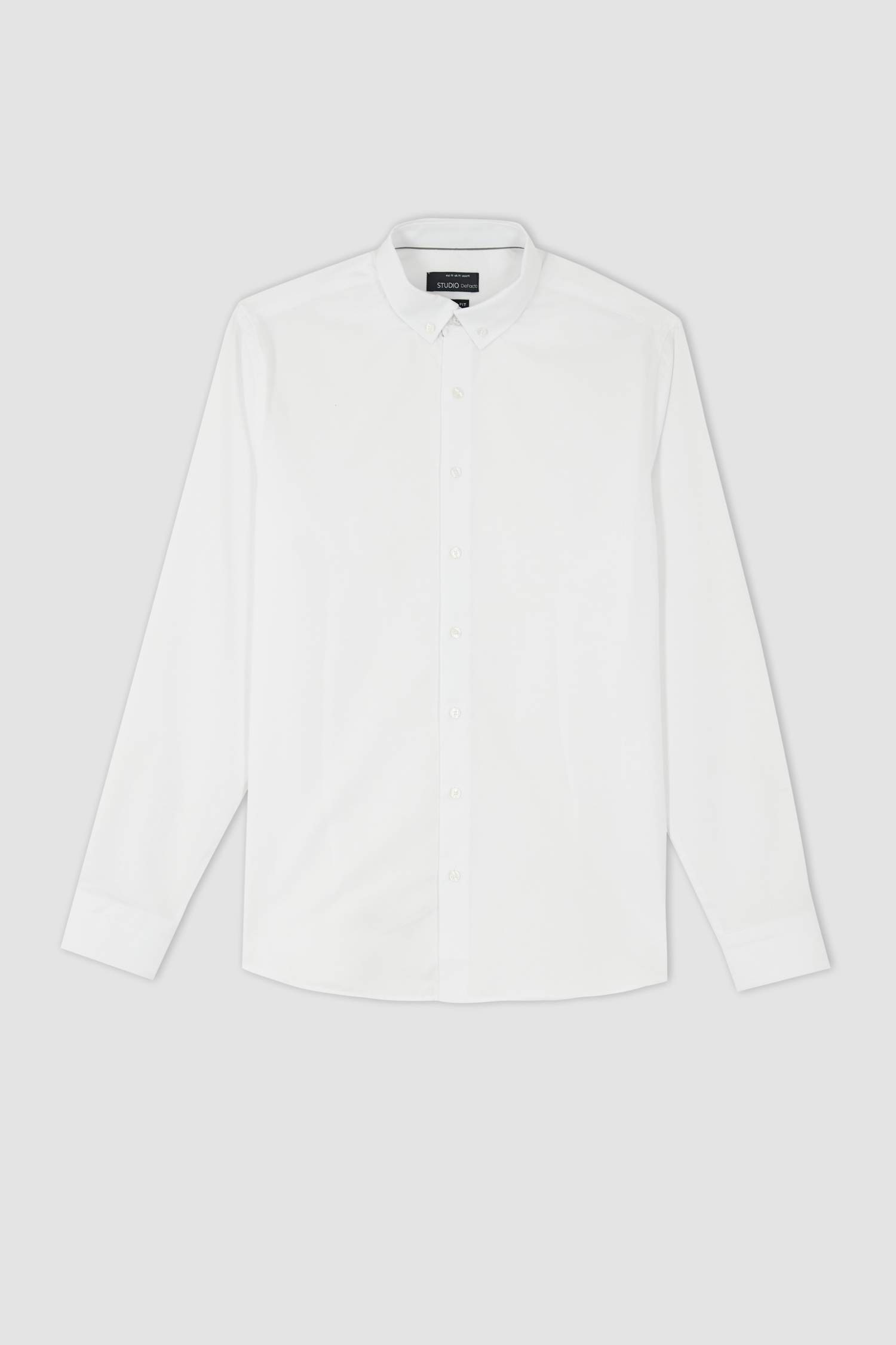 Modern Fit Polo Yaka Uzun Kollu Gömlek