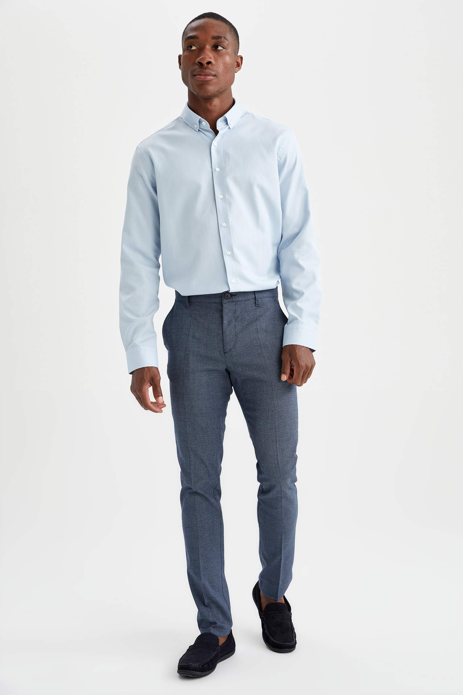 Modern Fit Klasik Uzun Kollu Gömlek