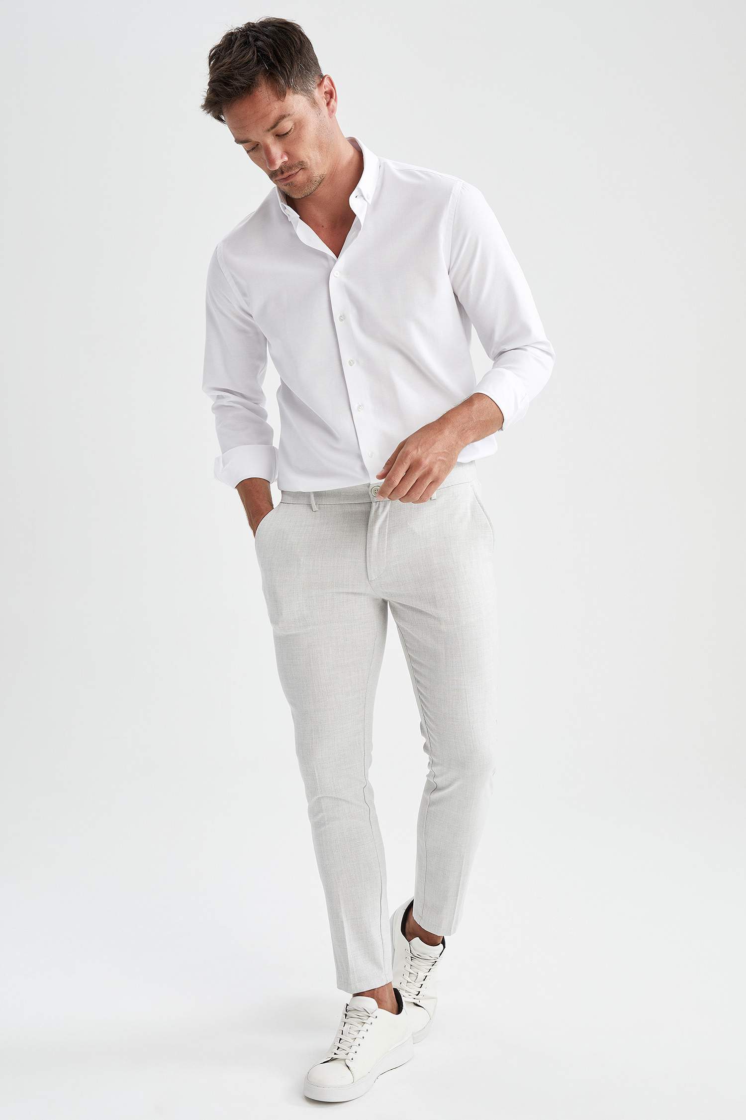 Modern Fit Klasik Uzun Kollu Gömlek