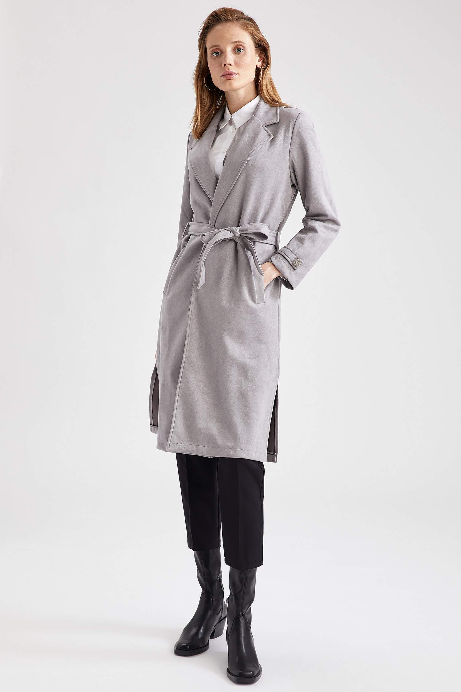 Regular Fit Süet Blazer Yelek