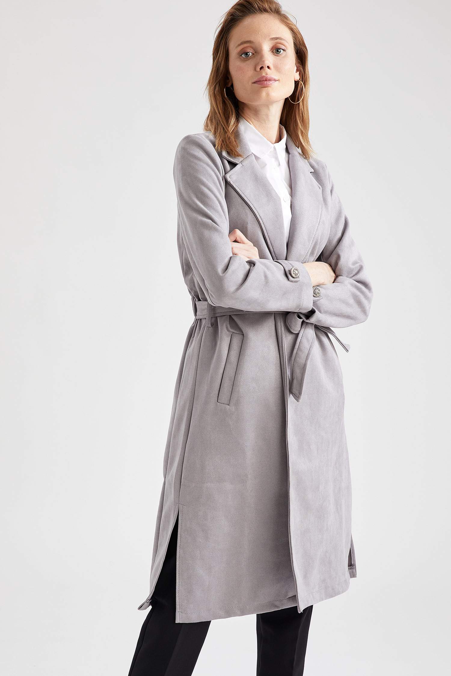 Regular Fit Süet Blazer Yelek