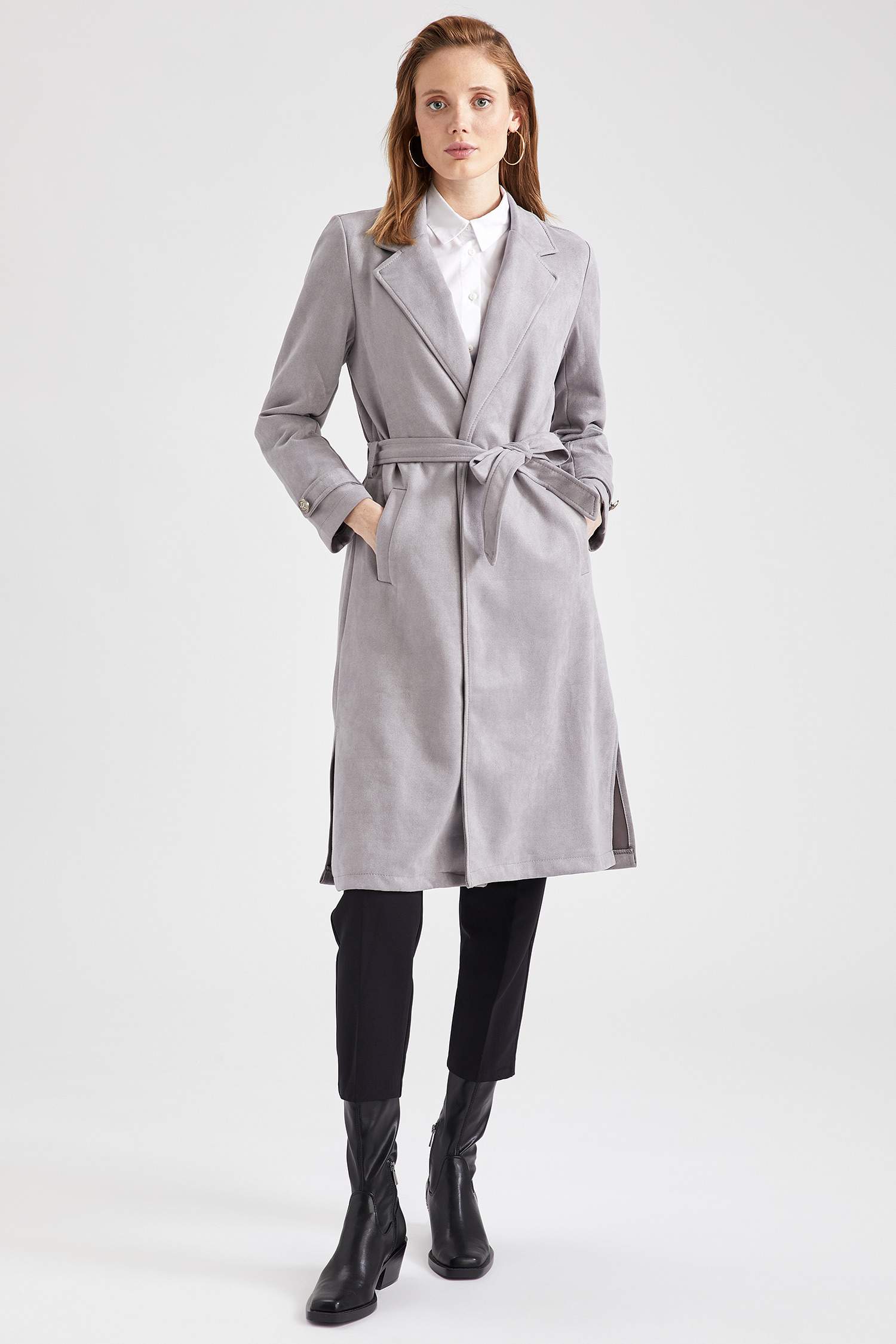 Regular Fit Süet Blazer Yelek