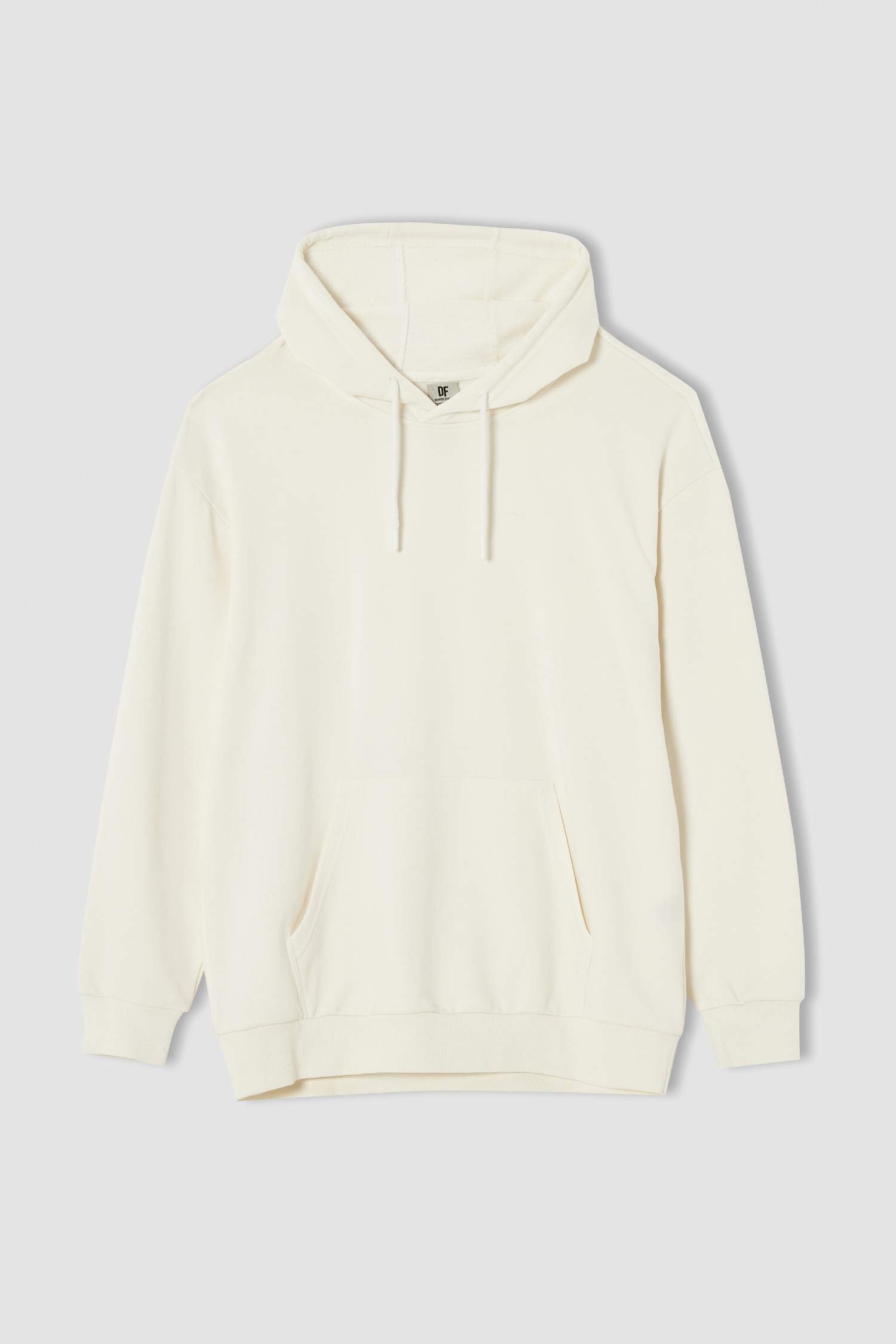 Oversize Fit Kapüşonlu Basic Pamuklu İçi Yumuşak Tüylü Sweatshirt
