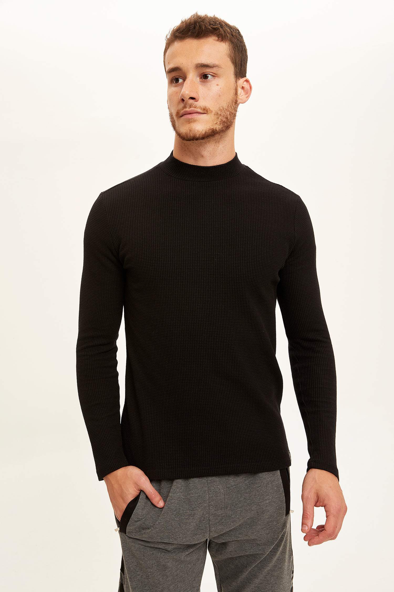 Slim Fit Uzun Kollu Basic Tişört