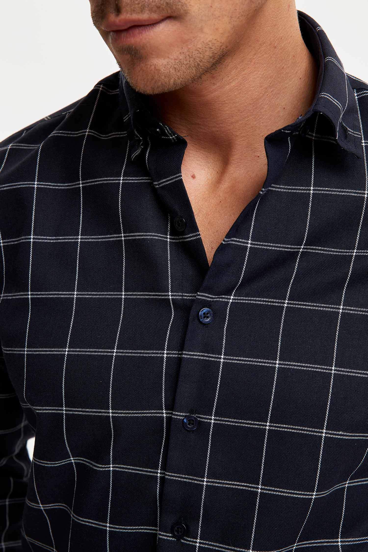 Modern Fit Uzun Kolu Oduncu Gömlek