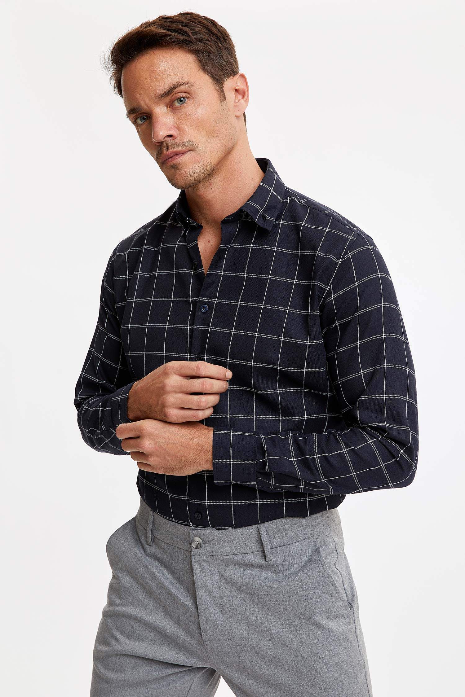 Modern Fit Uzun Kolu Oduncu Gömlek