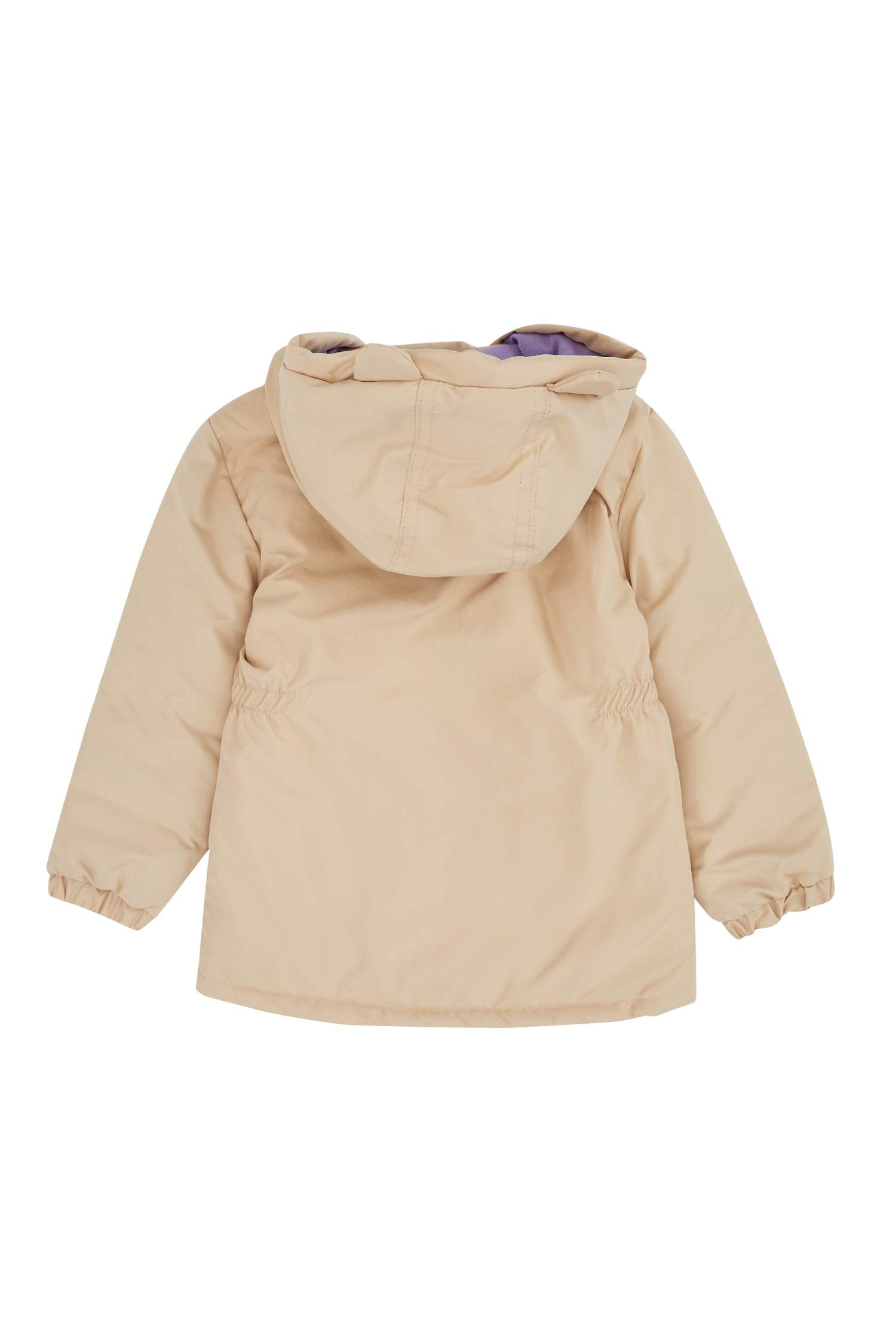 Kız Bebek Kapüşonlu Basic Mont