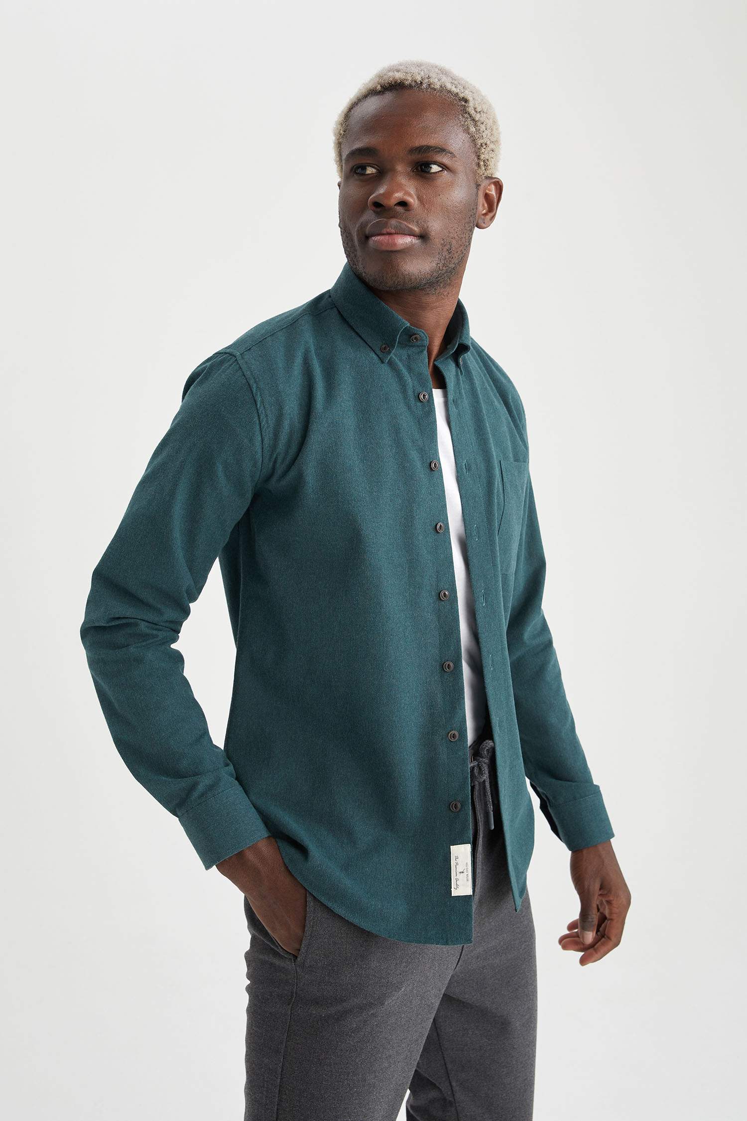 Modern Fit Basic Uzun Kollu Gömlek