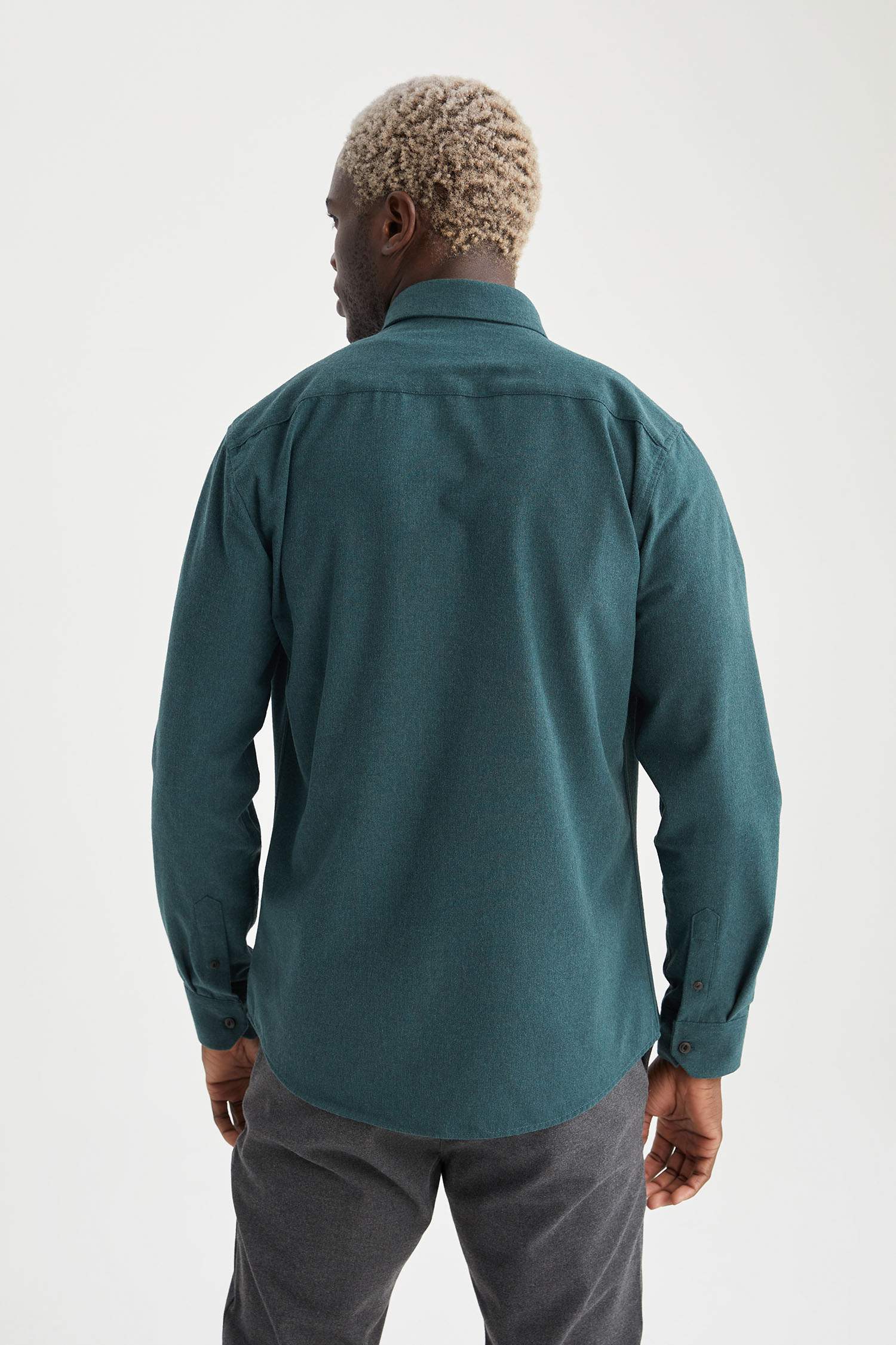 Modern Fit Basic Uzun Kollu Gömlek