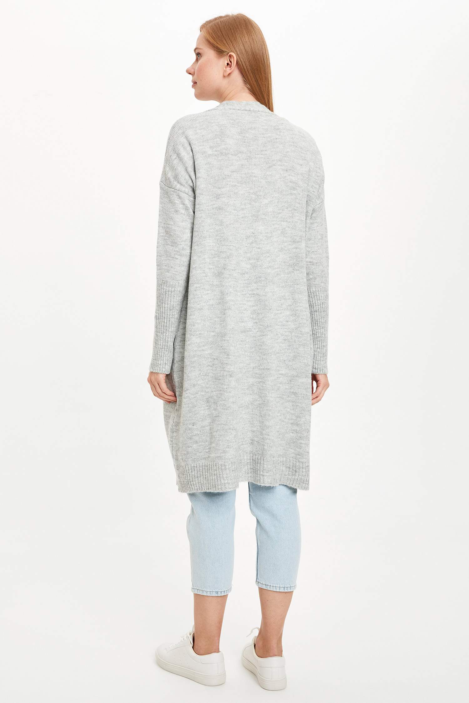 Regular Fit Cepli Triko Hırka