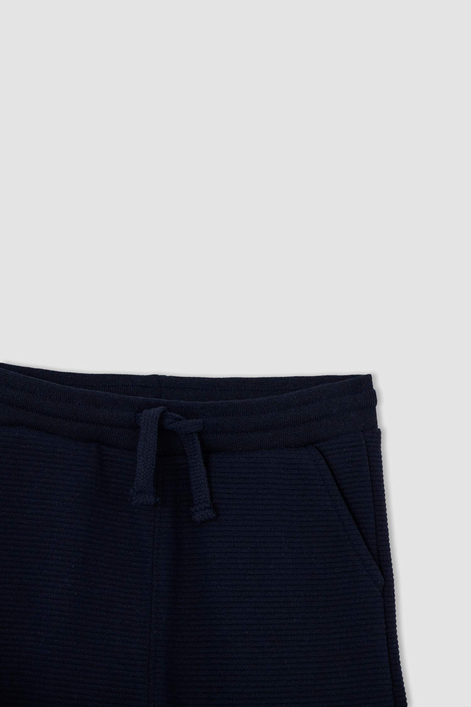 Erkek Çocuk Dokulu Kumaş Jogger Eşofman Altı