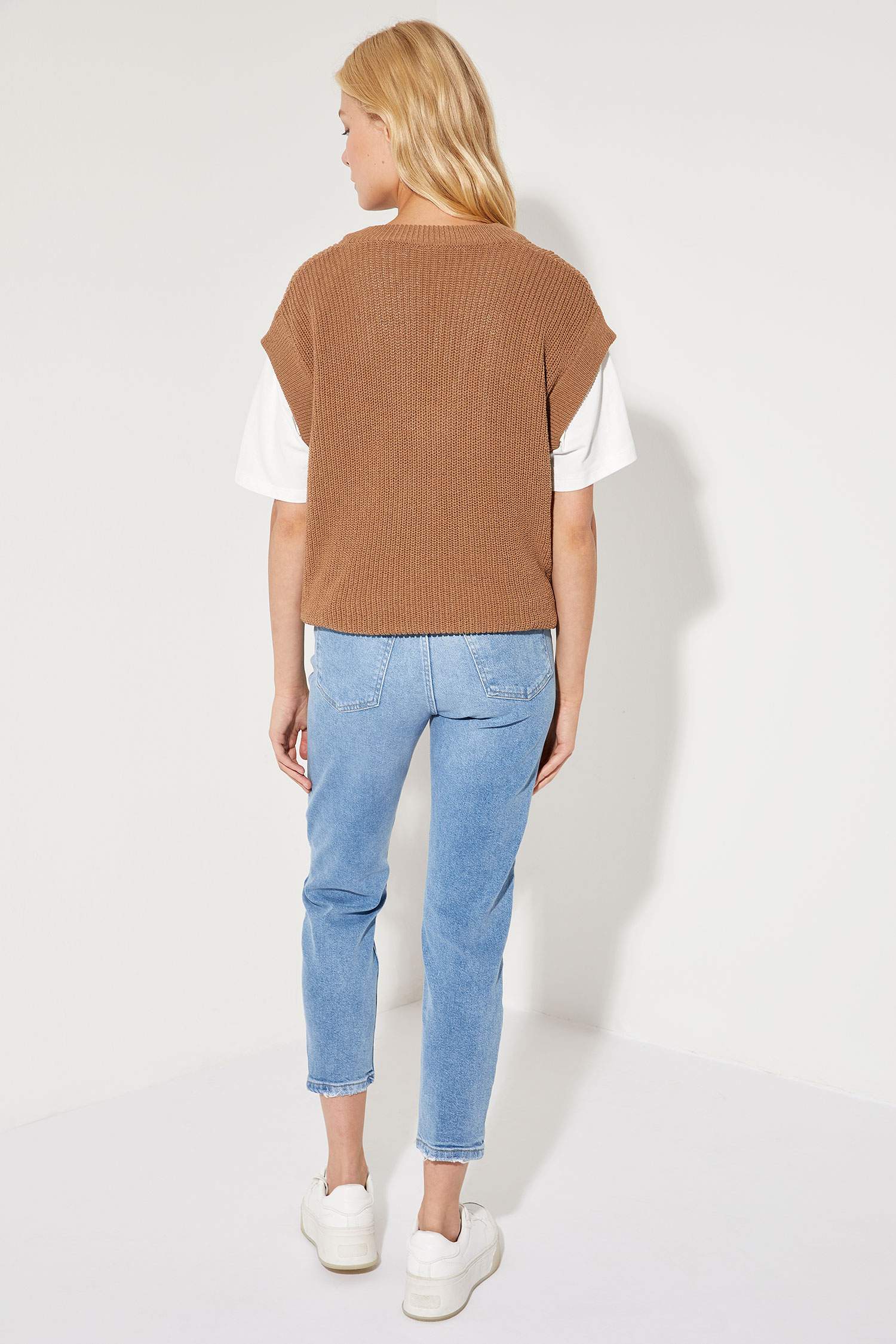 Vintage Slim Cep Detaylı Jean Pantolon