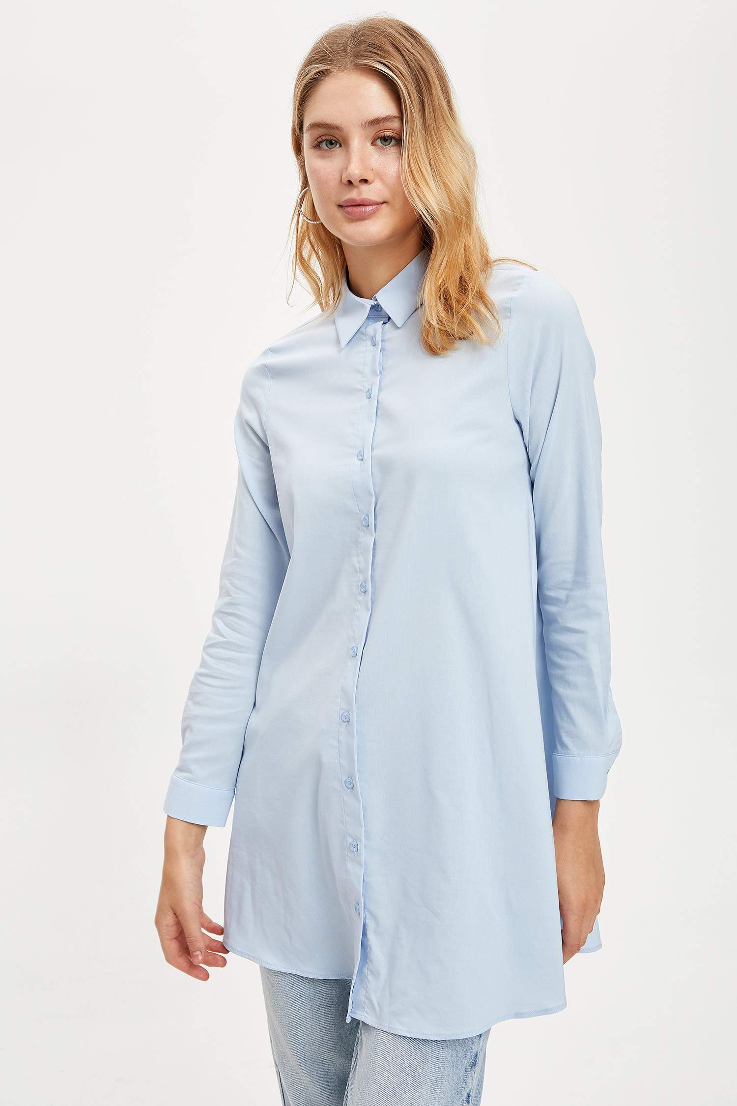 Uzun Kollu Regular Fit Tunik