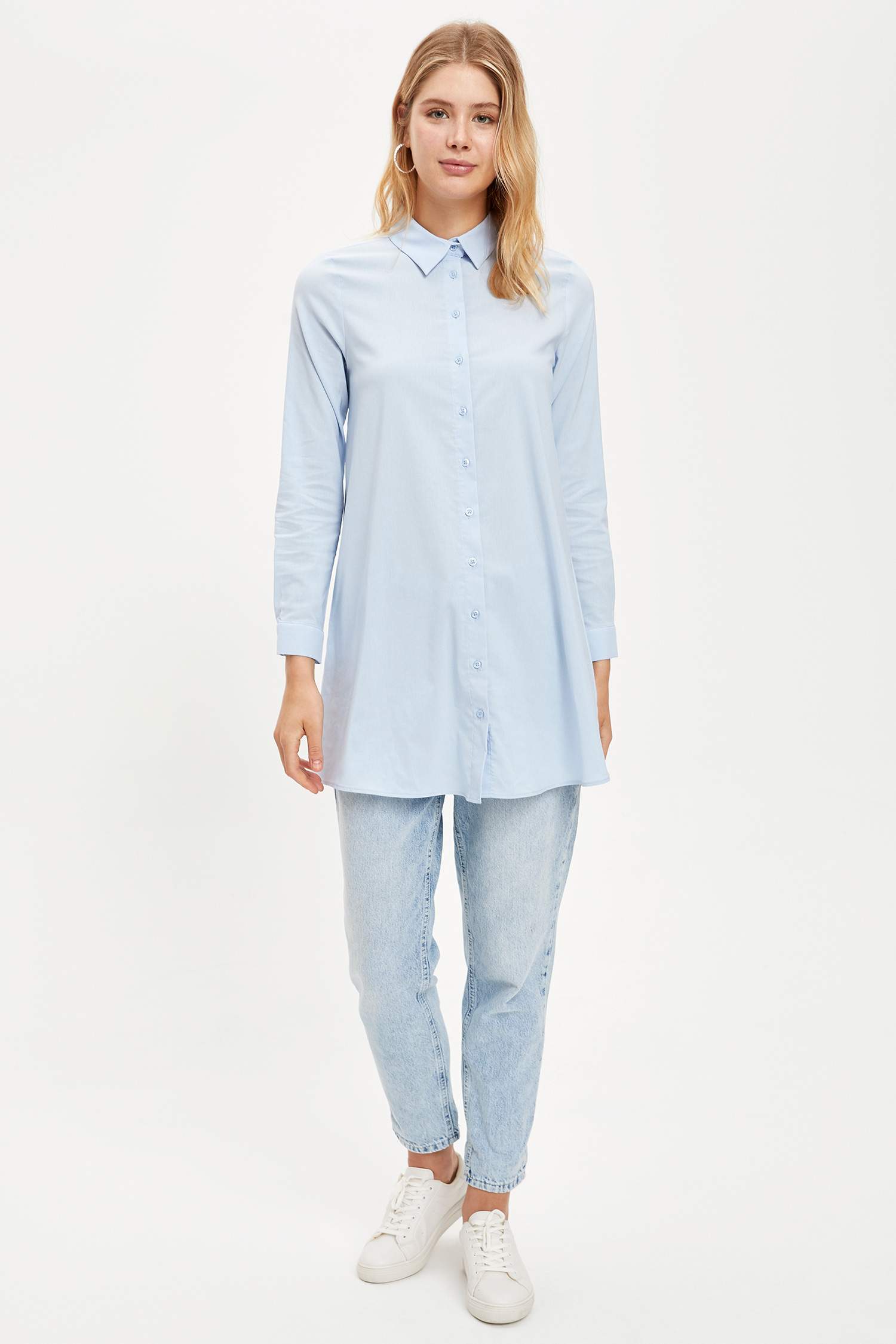 Uzun Kollu Regular Fit Tunik