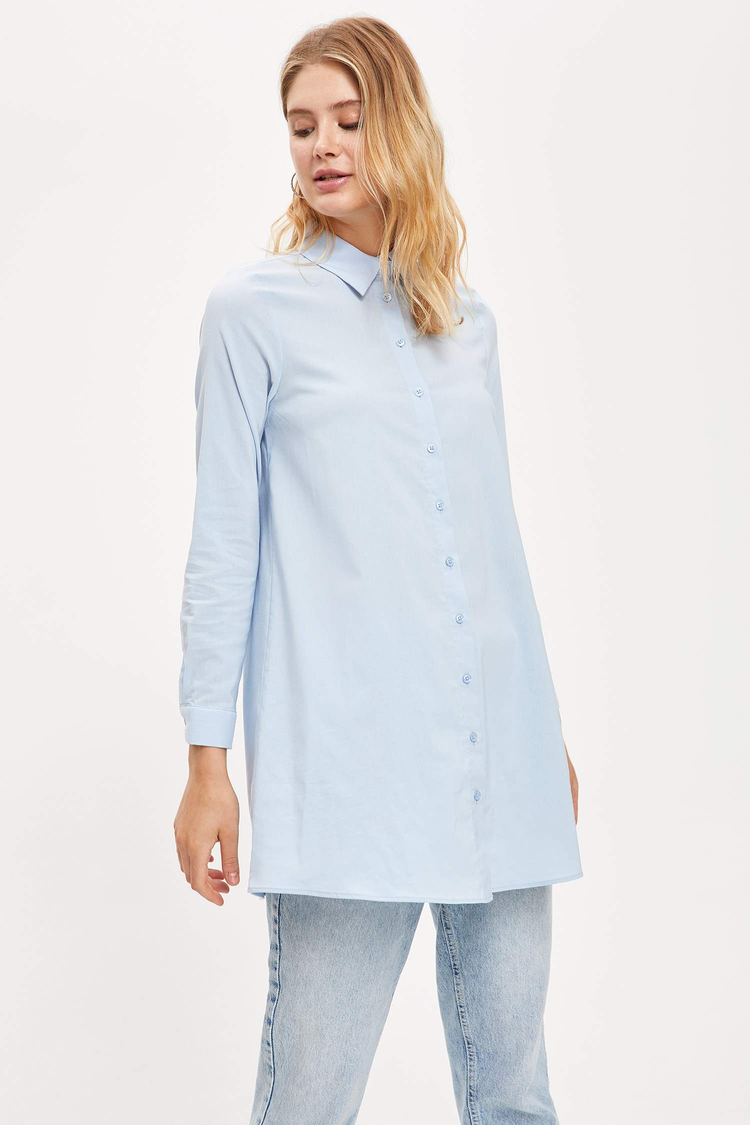 Uzun Kollu Regular Fit Tunik