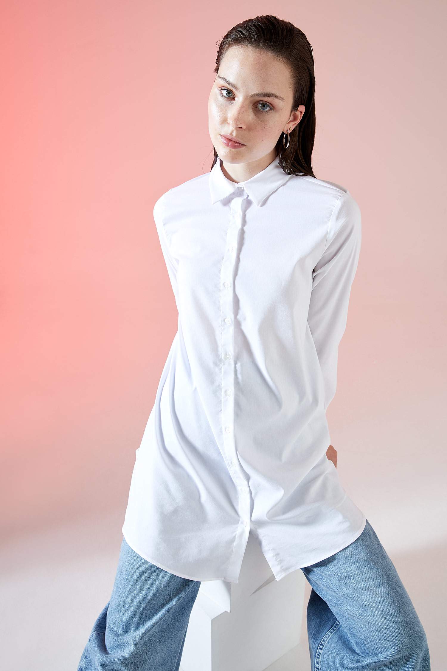 Uzun Kollu Regular Fit Tunik