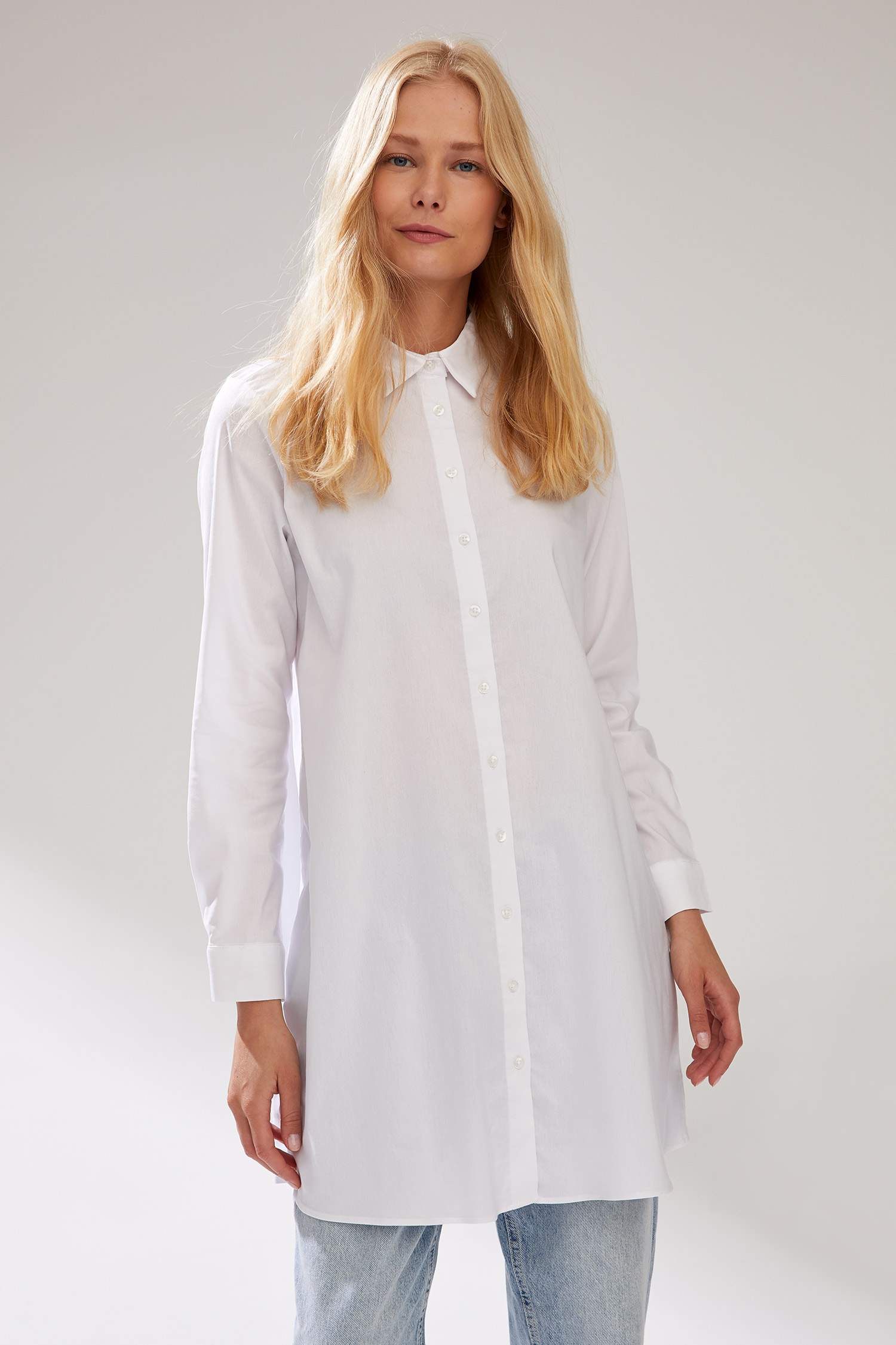 Uzun Kollu Regular Fit Tunik