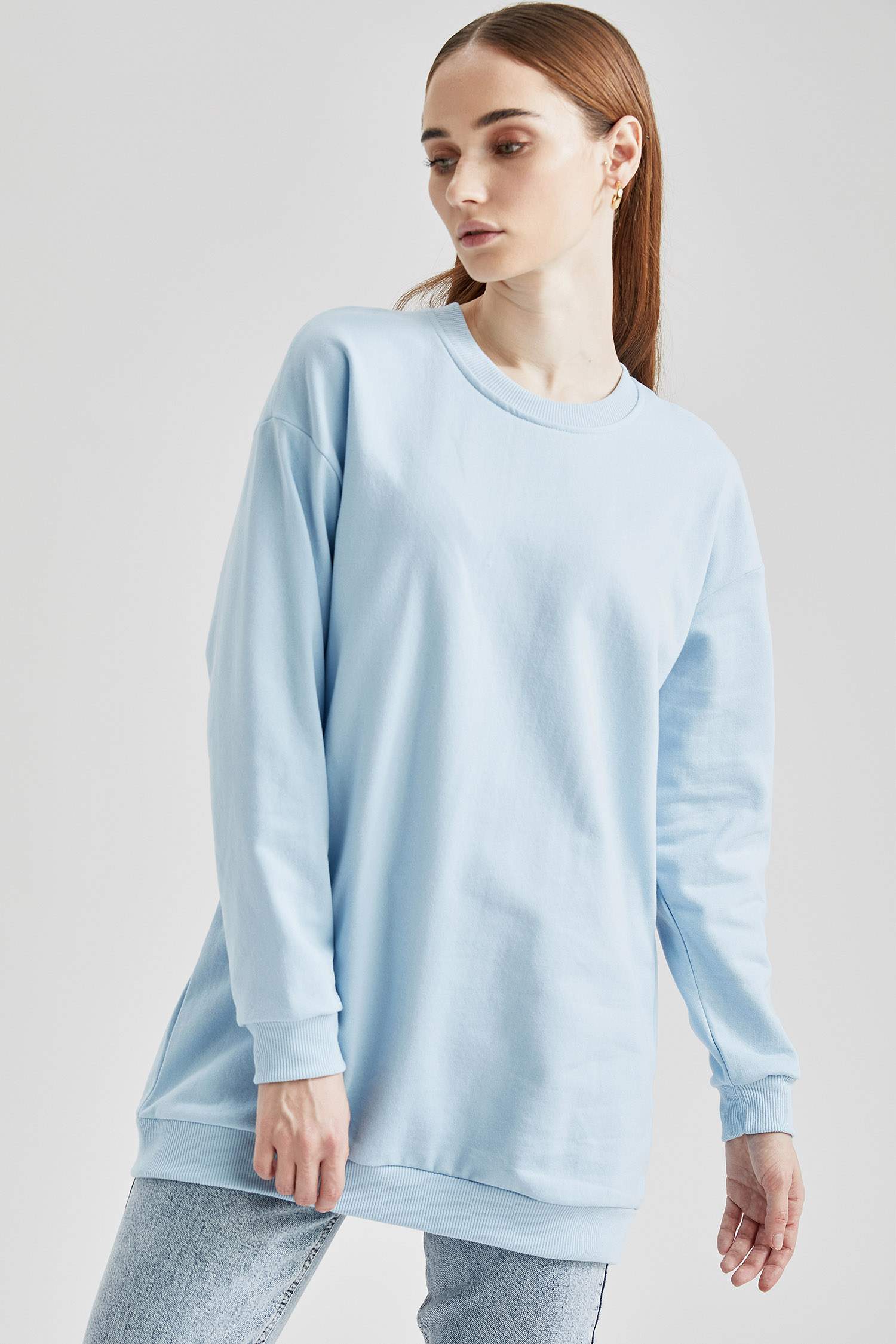 Basic İçi Yumuşak Tüylü Sweat Tunik