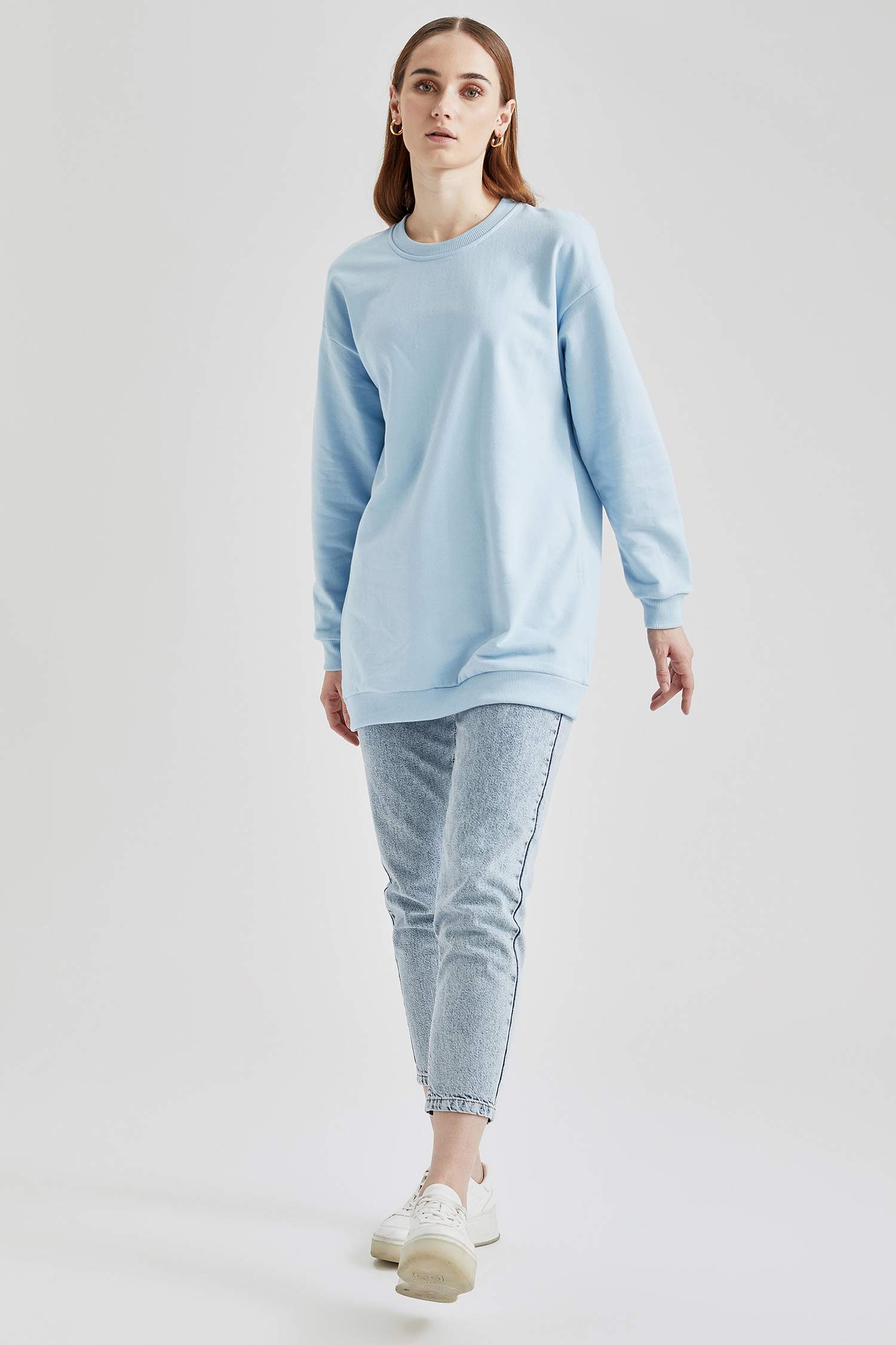 Basic İçi Yumuşak Tüylü Sweat Tunik