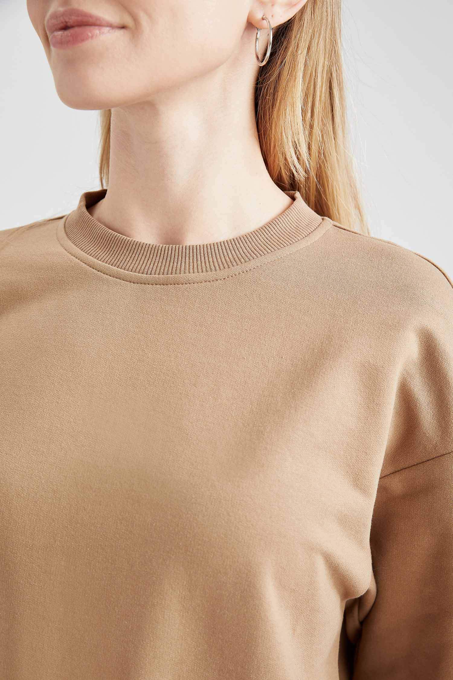 Basic İçi Yumuşak Tüylü Sweat Tunik