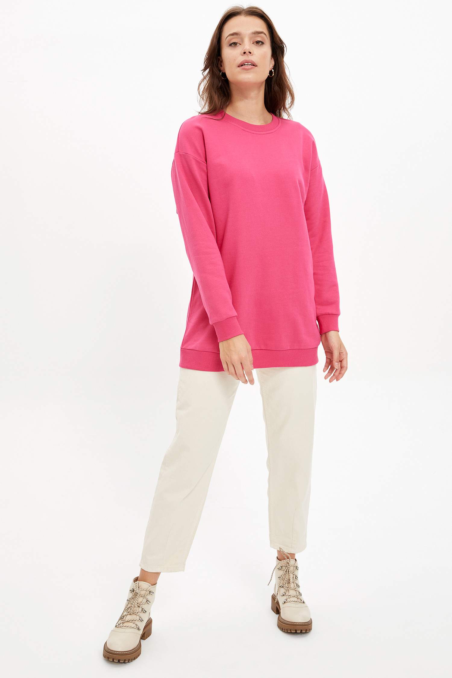 Basic İçi Yumuşak Tüylü Sweat Tunik