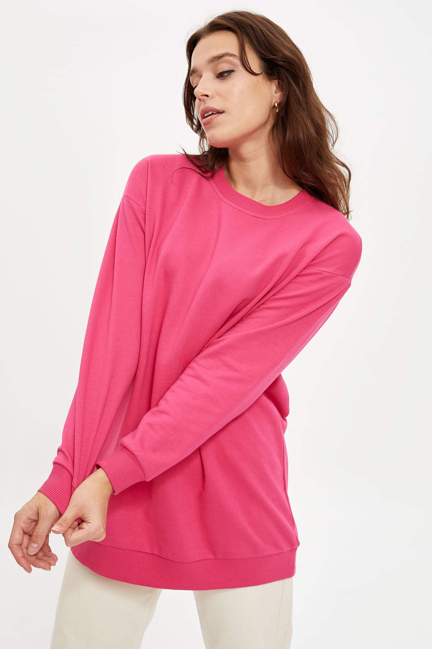 Basic İçi Yumuşak Tüylü Sweat Tunik