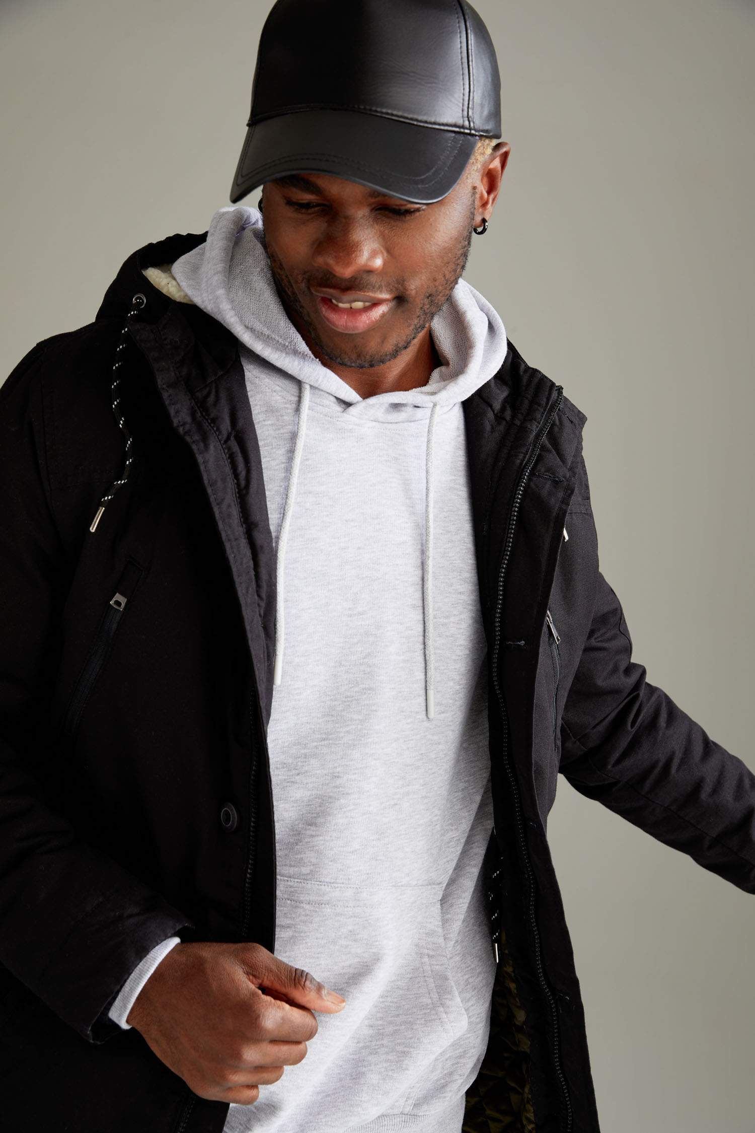 Kapüşonlu Slim Fit Pamuklu İçi Yumuşak Tüylü Kalın Parka