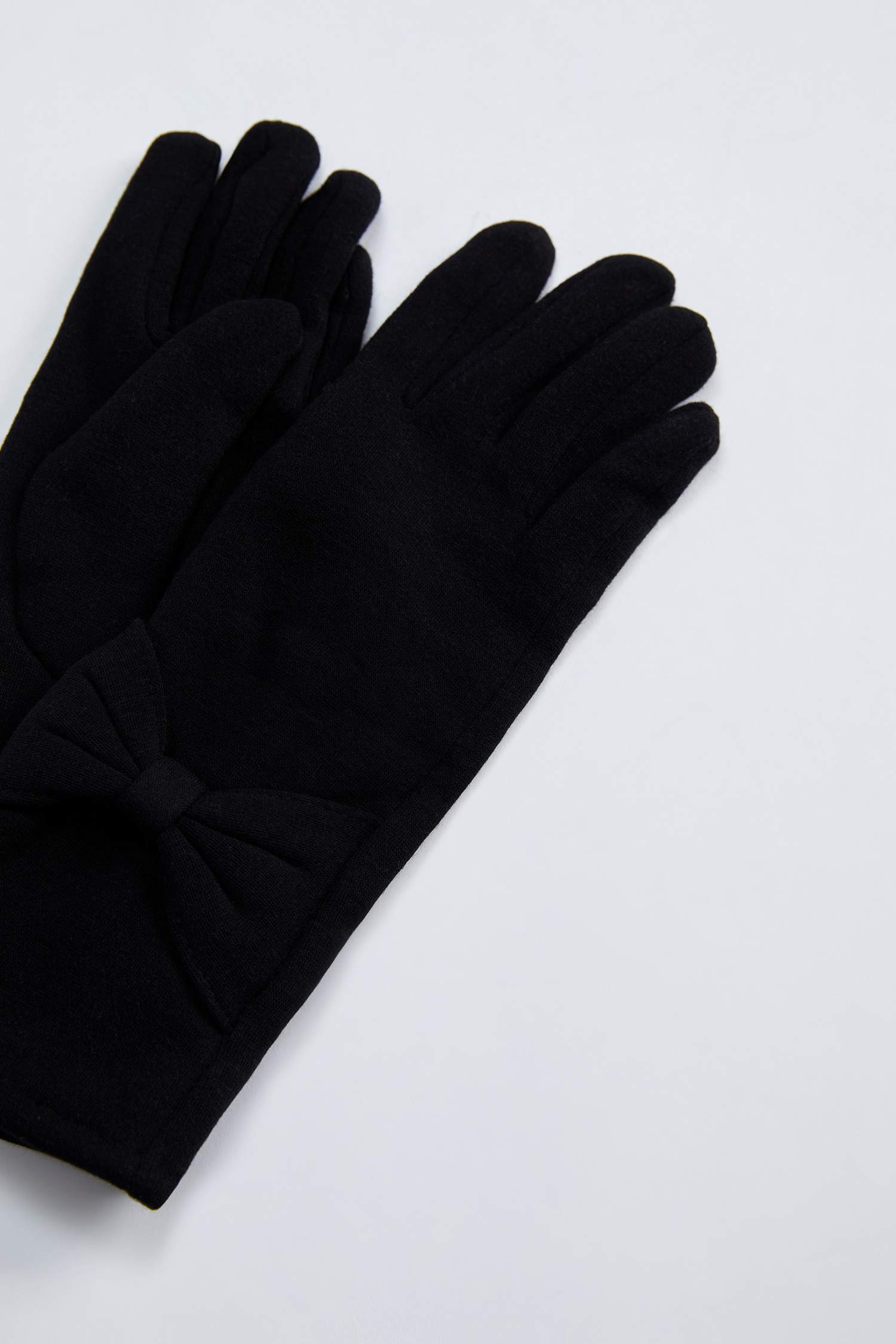 Kadın Fiyonk Detaylı Polar Eldiven