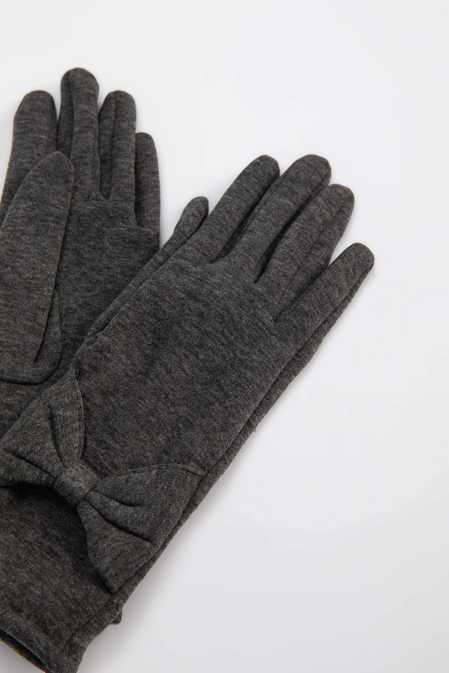 Kadın Fiyonk Detaylı Polar Eldiven