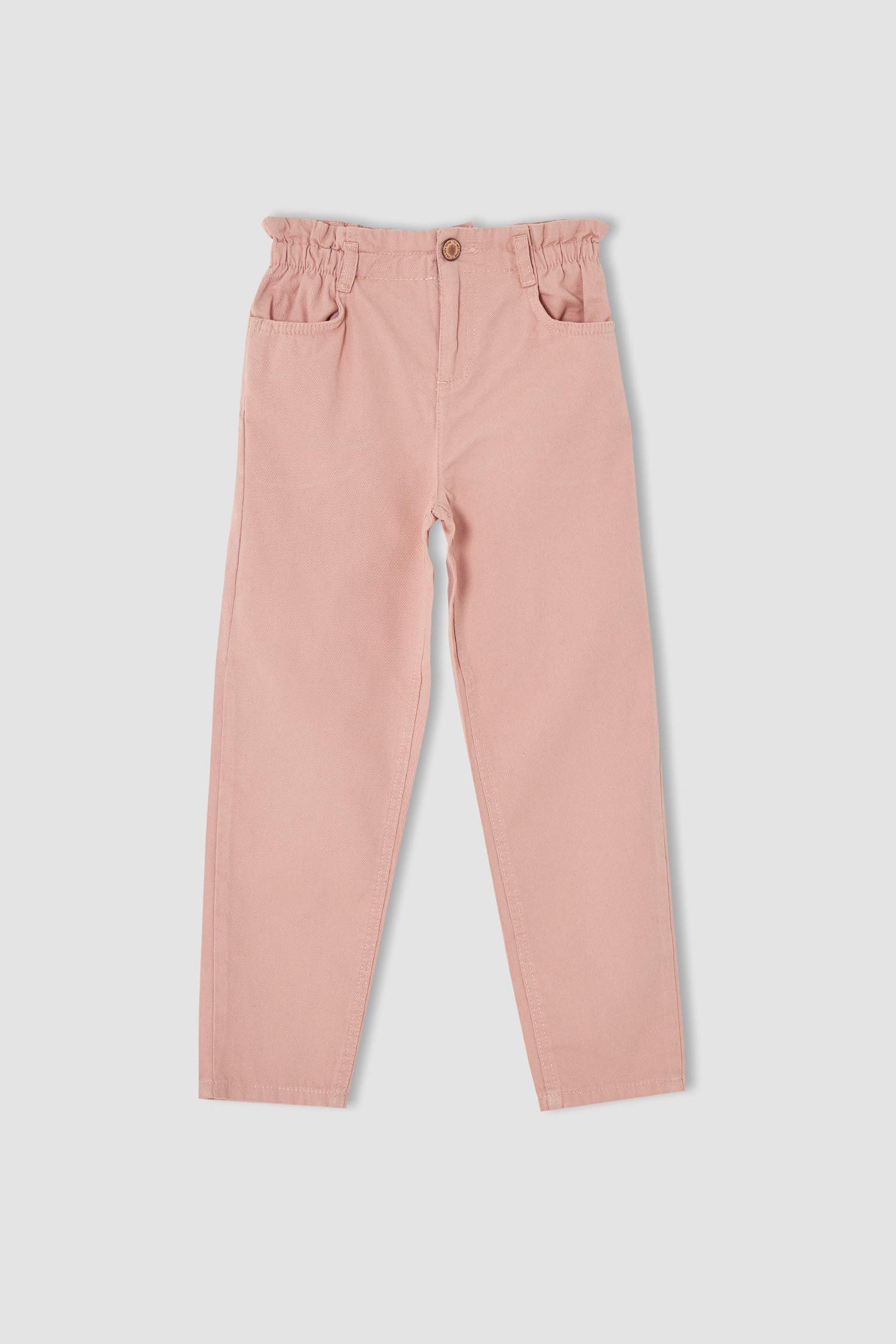 Kız Çocuk Slouchy Fit Paperbag Bel Fit Jean Pantolon