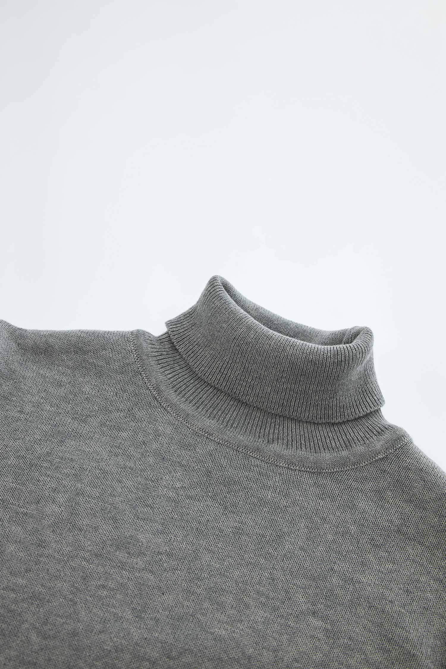 Erkek Çocuk Slim Fit Balıkçı Yaka Triko Kazak