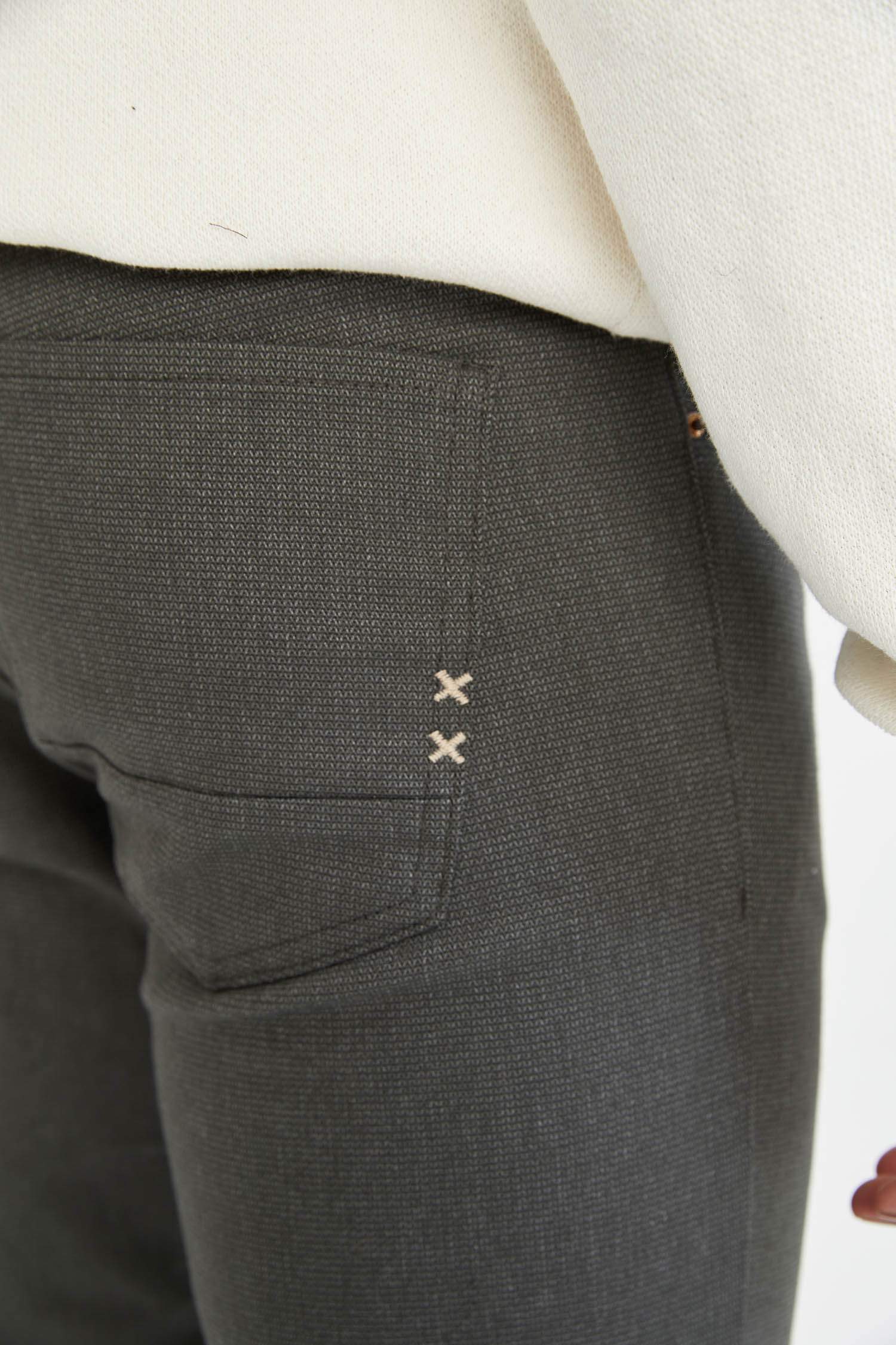 Slim Fit Yün Görünümlü Esnek Pantolon