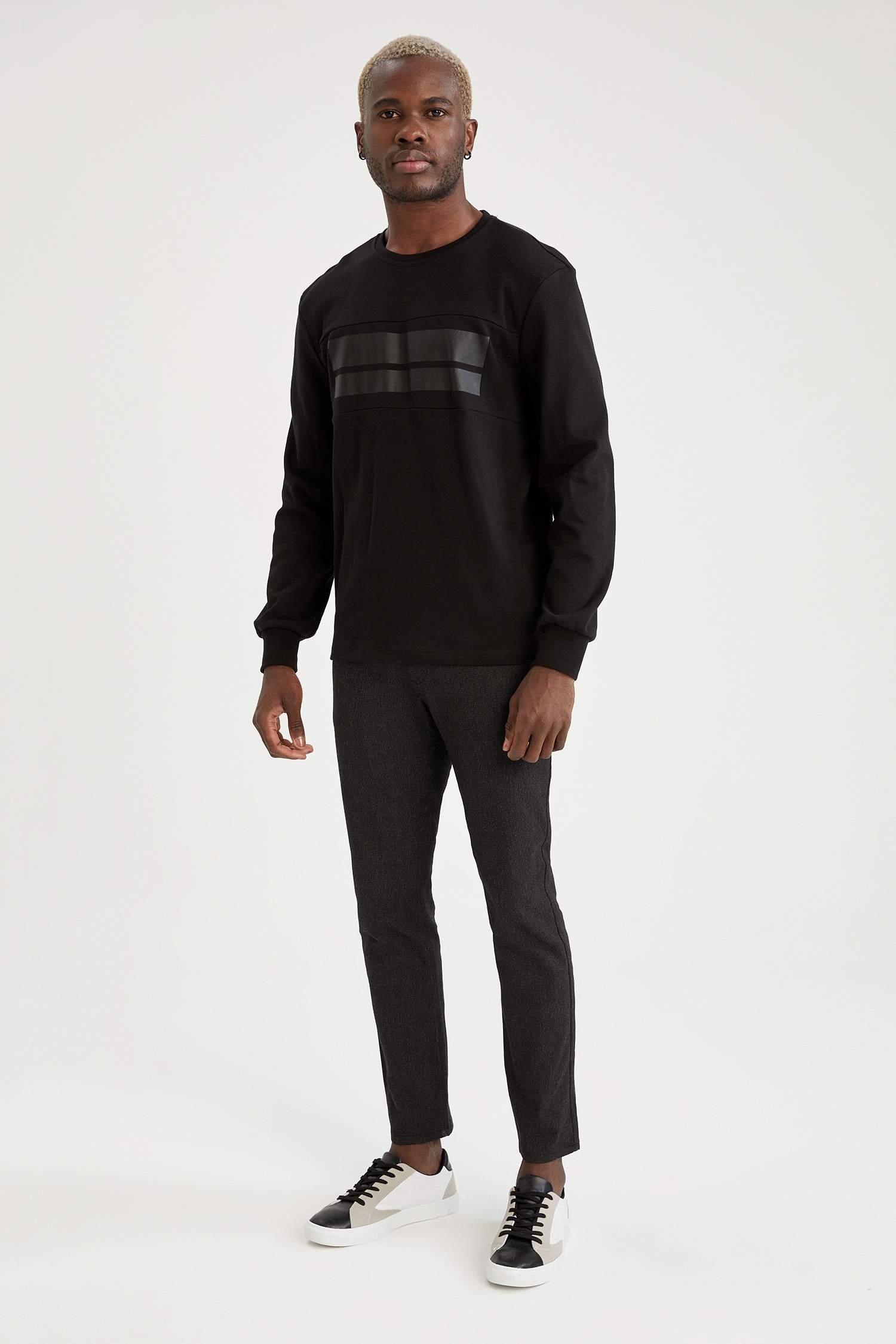 Slim Fit Yün Görünümlü Esnek Sürdürülebilir Pantolon