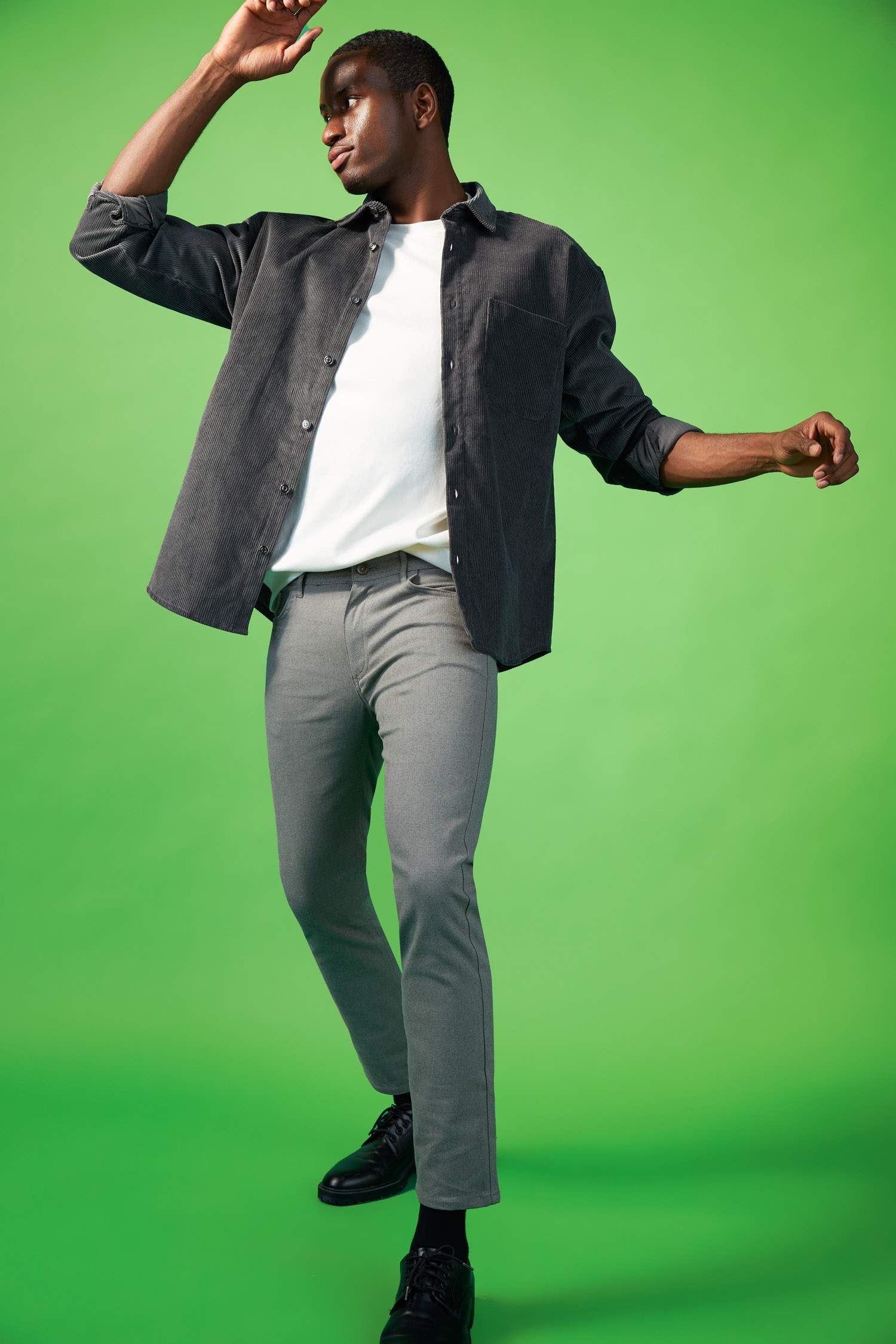 Slim Fit Yün Görünümlü Esnek Pantolon