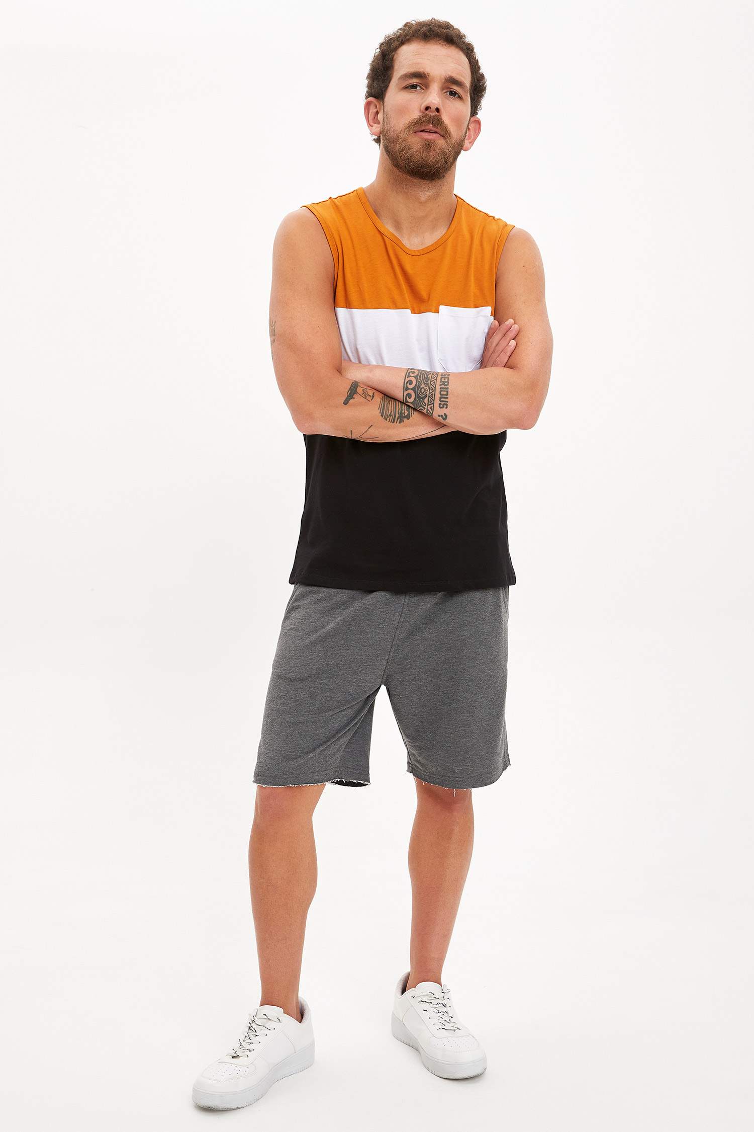 Regular Fit Bisiklet Yaka Atlet