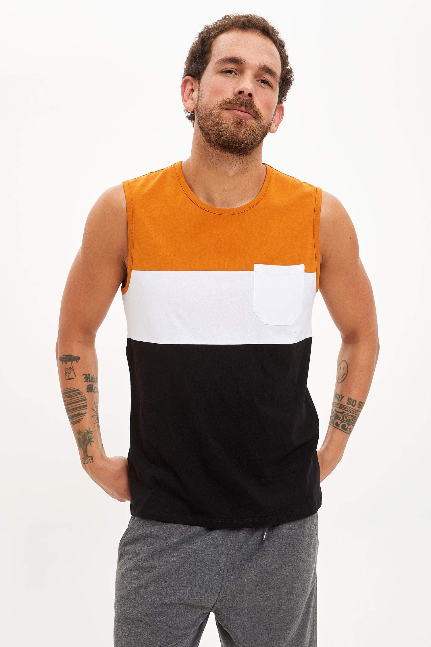 Regular Fit Bisiklet Yaka Atlet