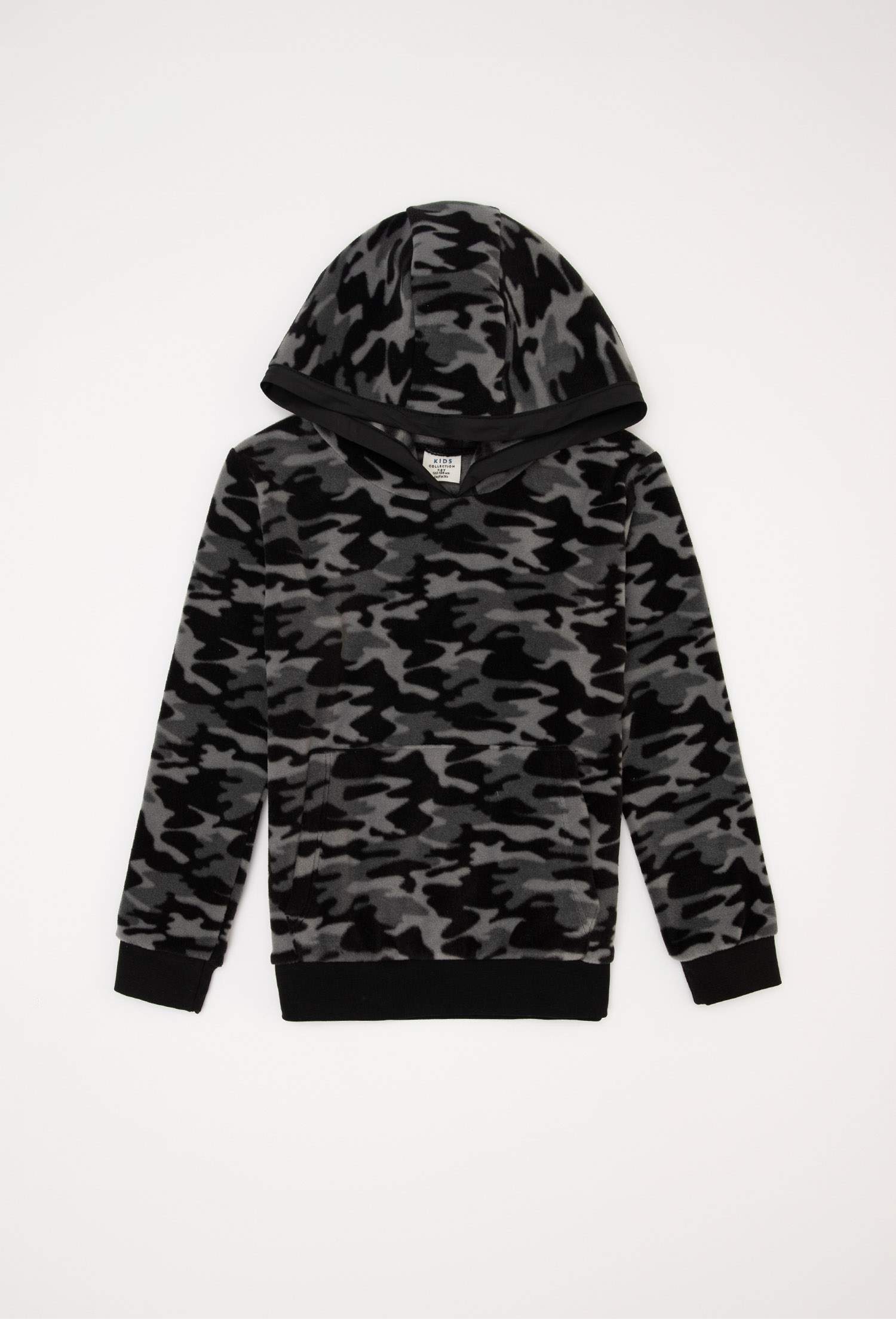 Erkek Çocuk Kamuflaj Desenli Polar Isı Yalıtımlı Warmtech Sweatshirt