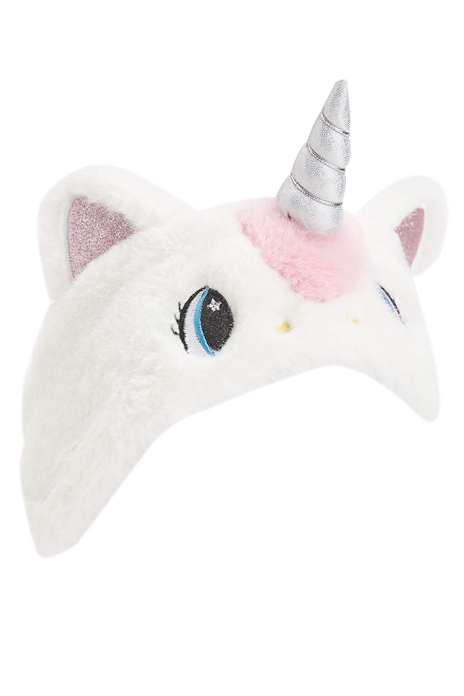 Kız Çocuk Unicorn Desenli Isı Yalıtımlı Warmtech Pelüş Bere