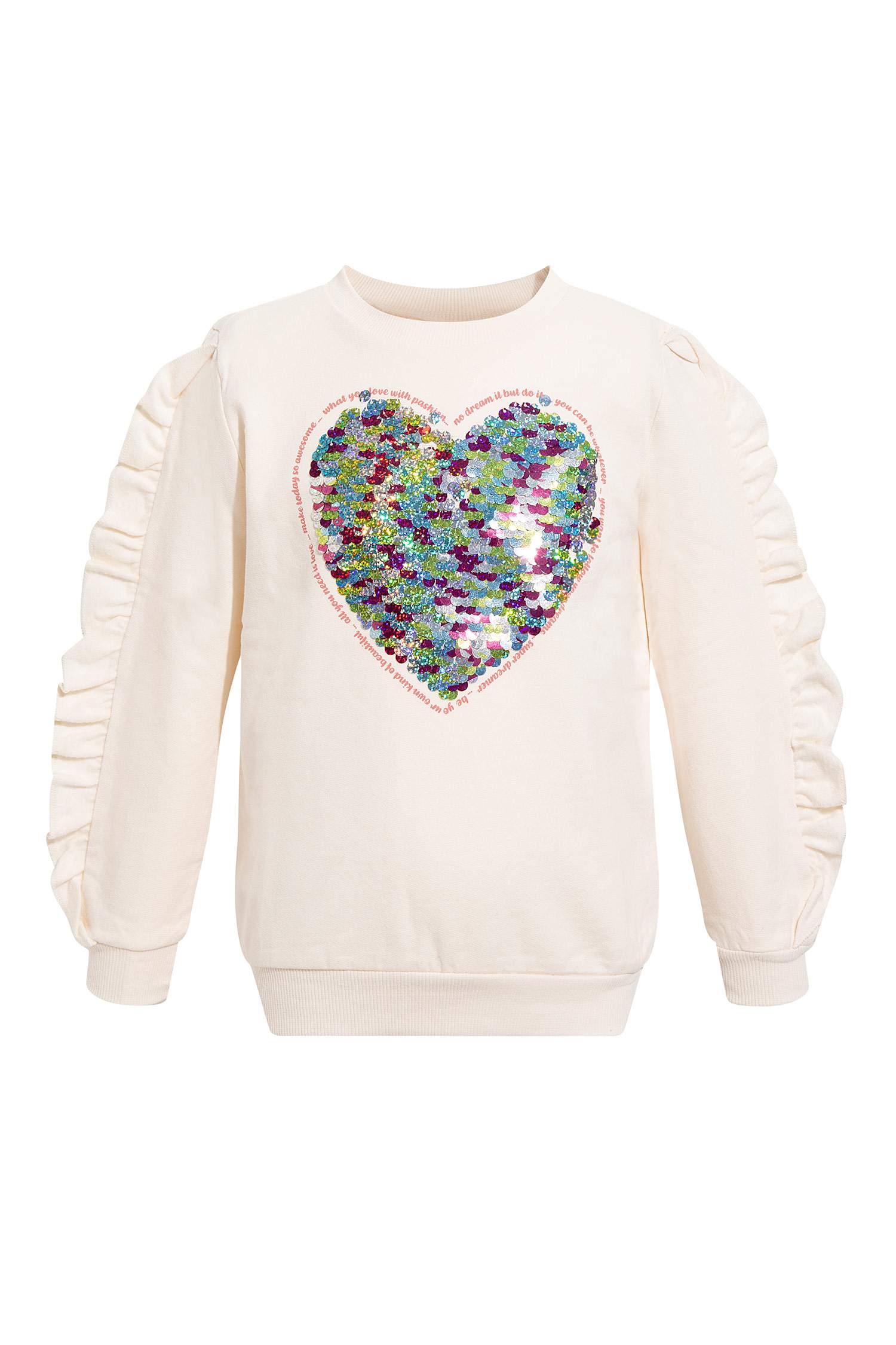 Kız Çocuk Payet İşlememli Sweatshirt