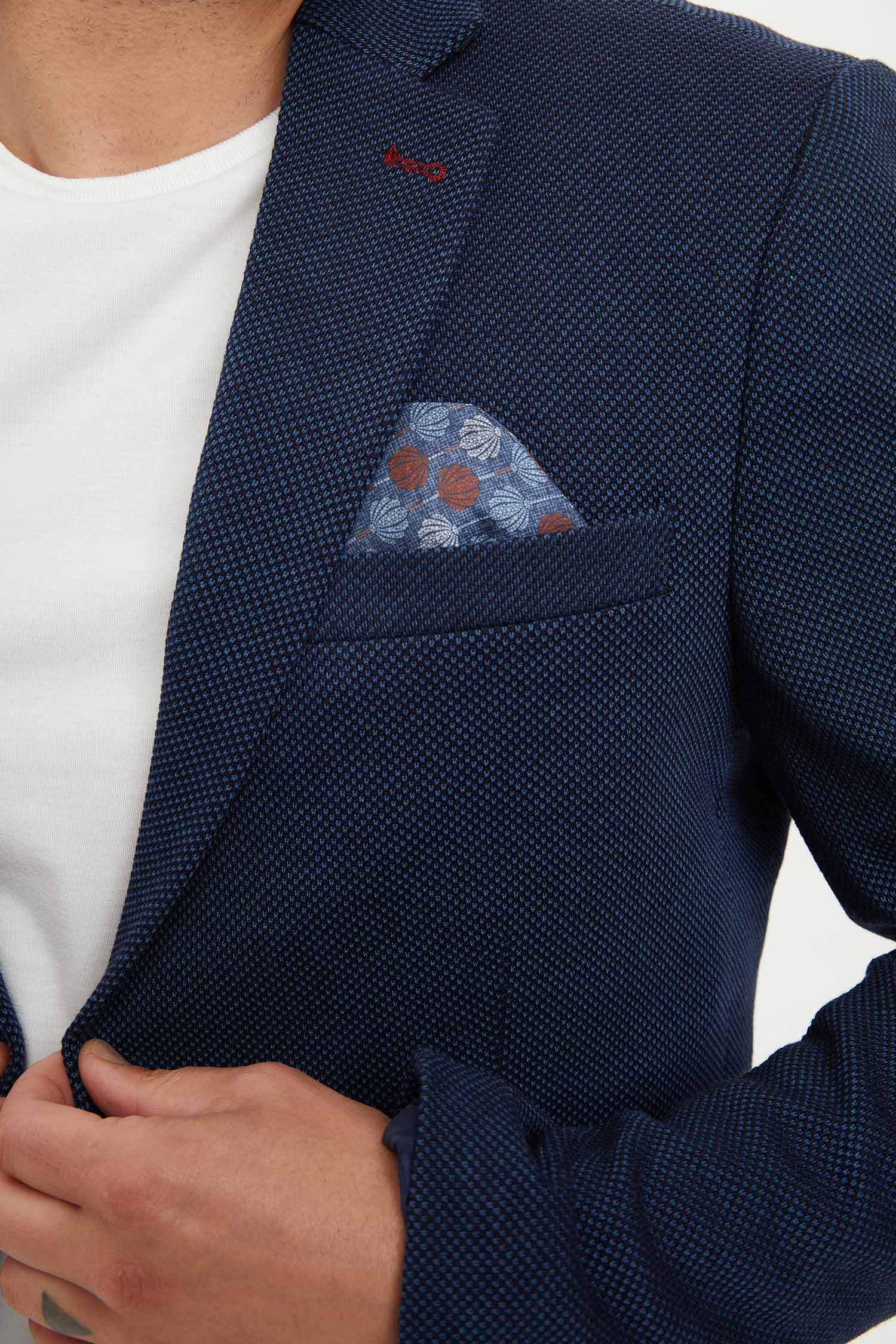 MODERN FIT Baskılı Astarlı Blazer