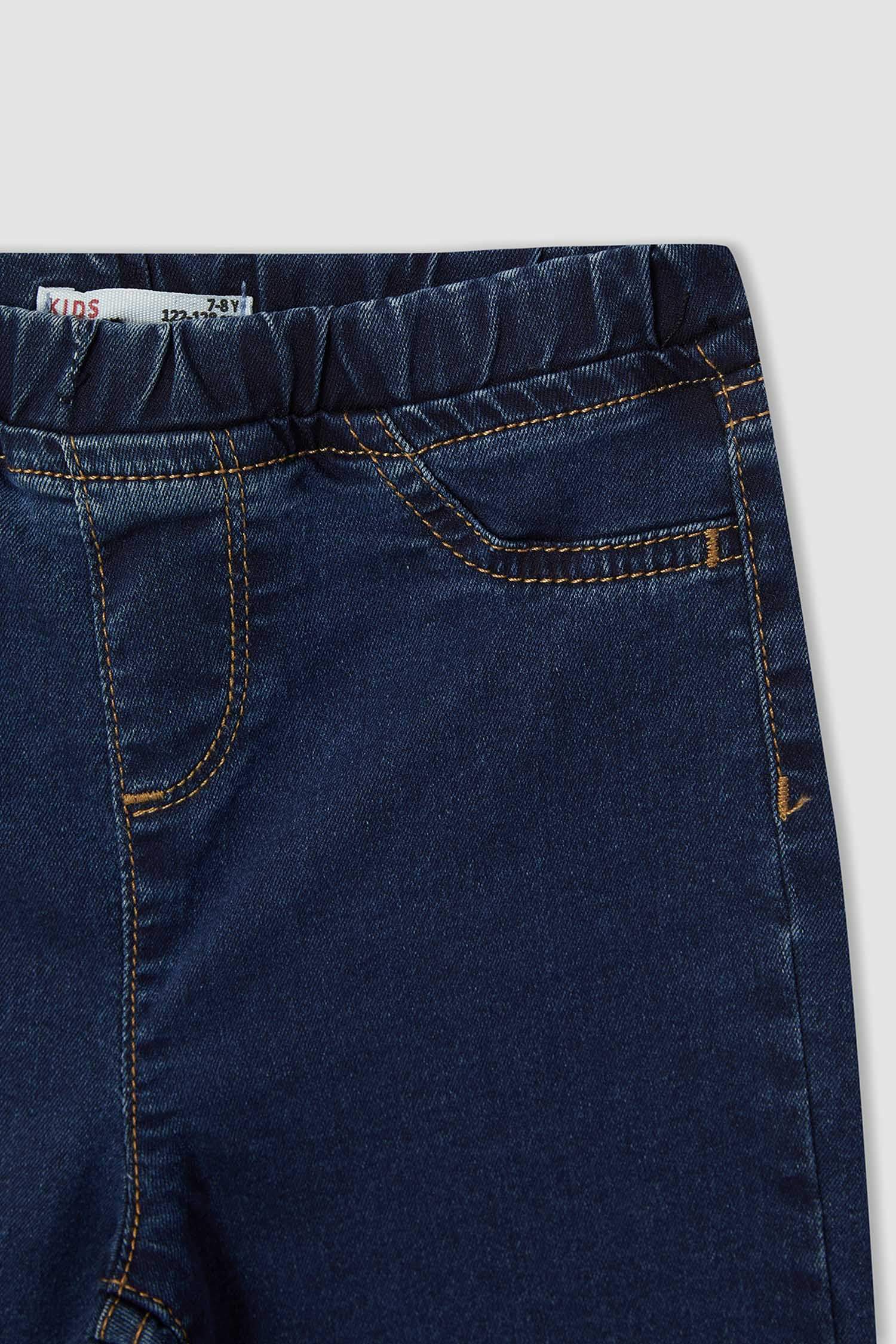 Kız Çocuk Esnek Belli Jean Pantolon