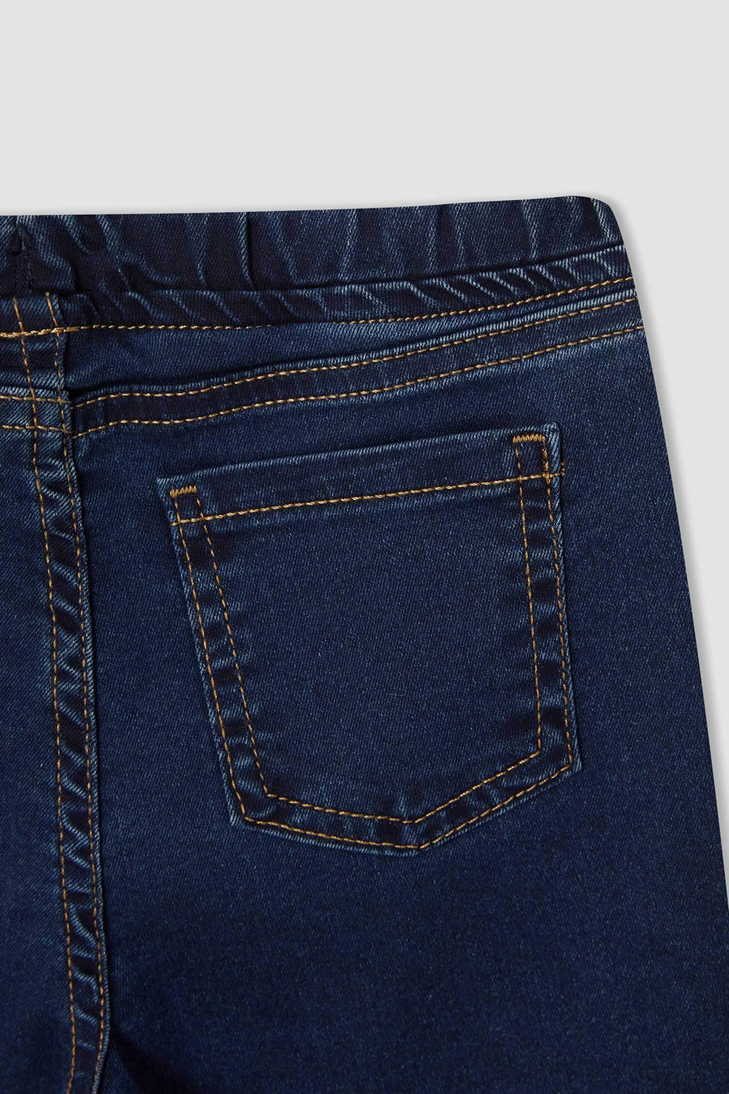 Kız Çocuk Esnek Belli Jean Pantolon