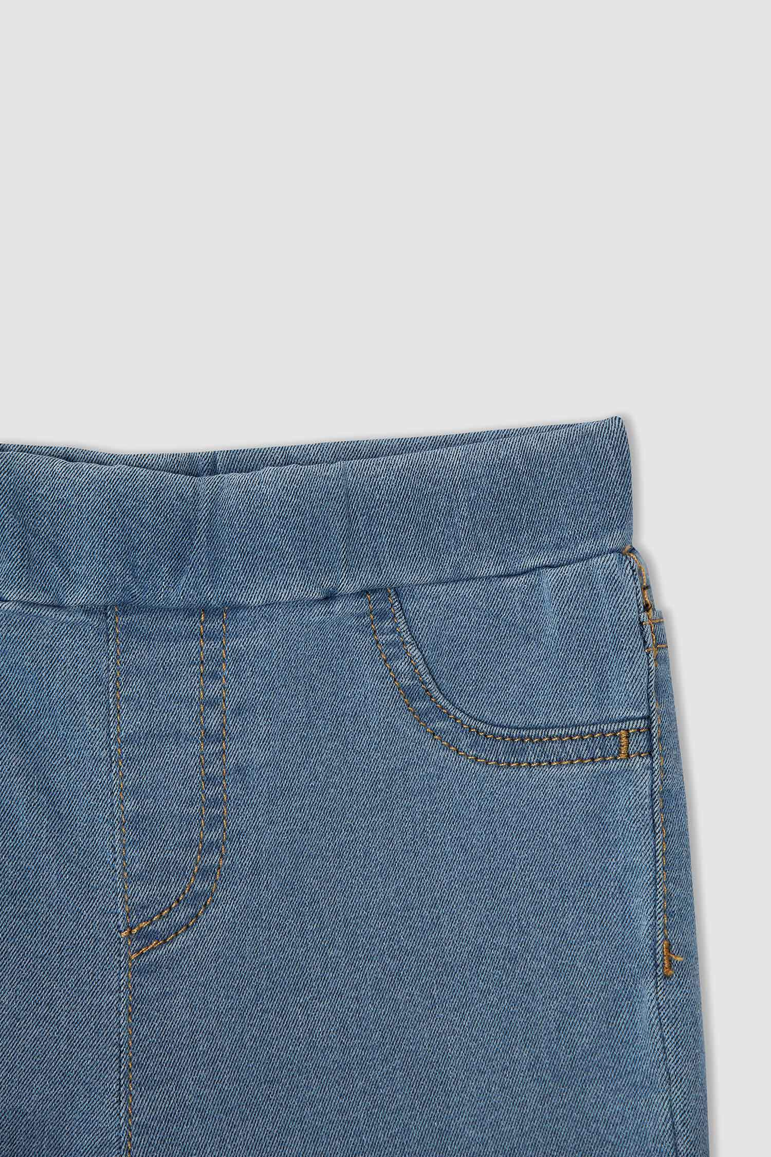 Kız Çocuk Esnek Belli Jean Pantolon