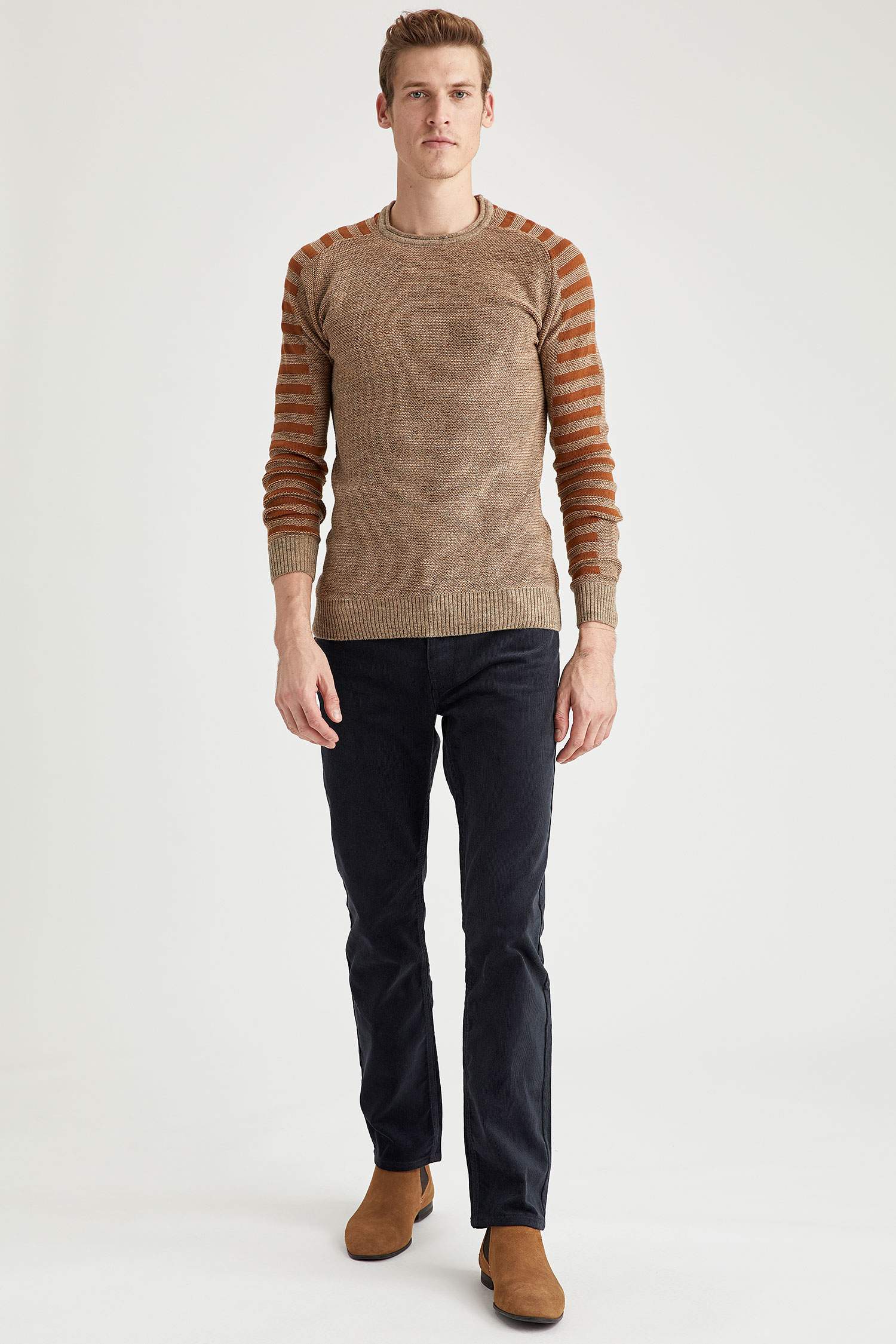 Regular Fit Kadife Pantolon